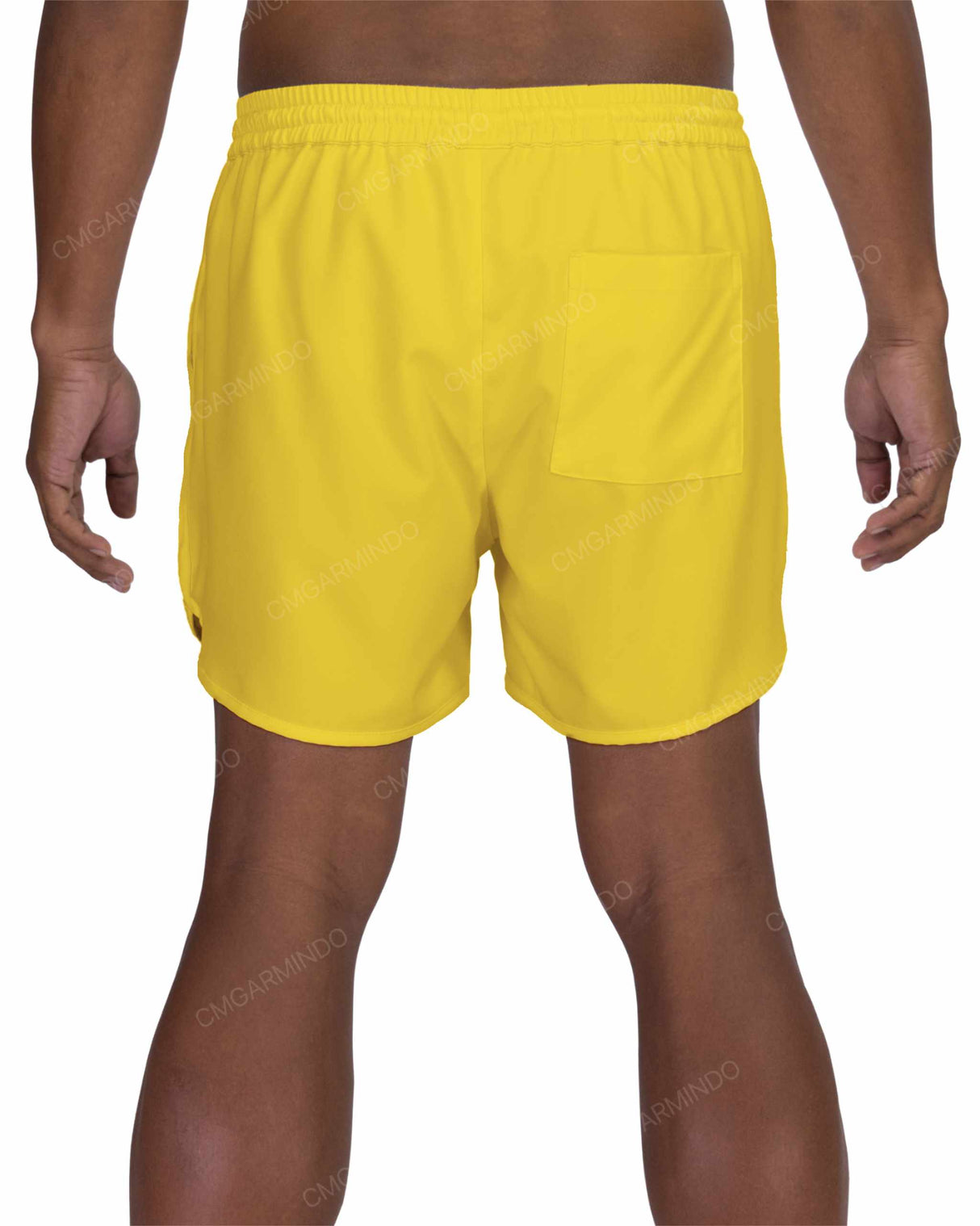 15" Elastic Waist Dolphin Hem Swimshorts
