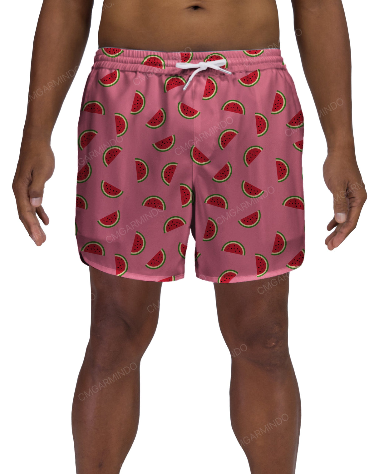 15" Elastic Waist Dolphin Hem Swimshorts
