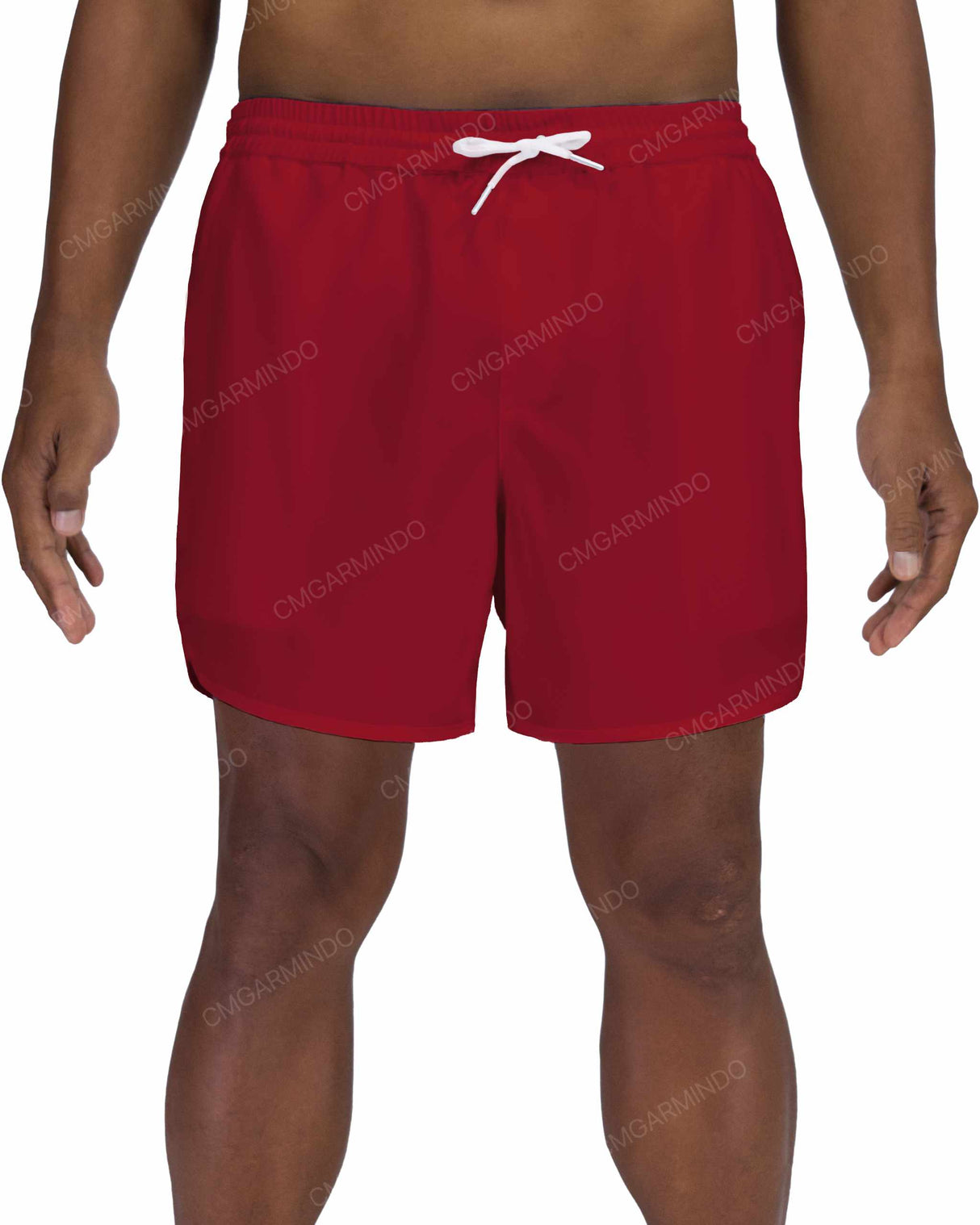 15" Elastic Waist Dolphin Hem Swimshorts