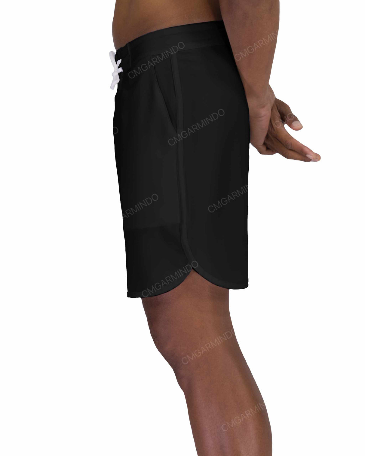 17" Fixed Waist Dolphin Hem Boardshorts