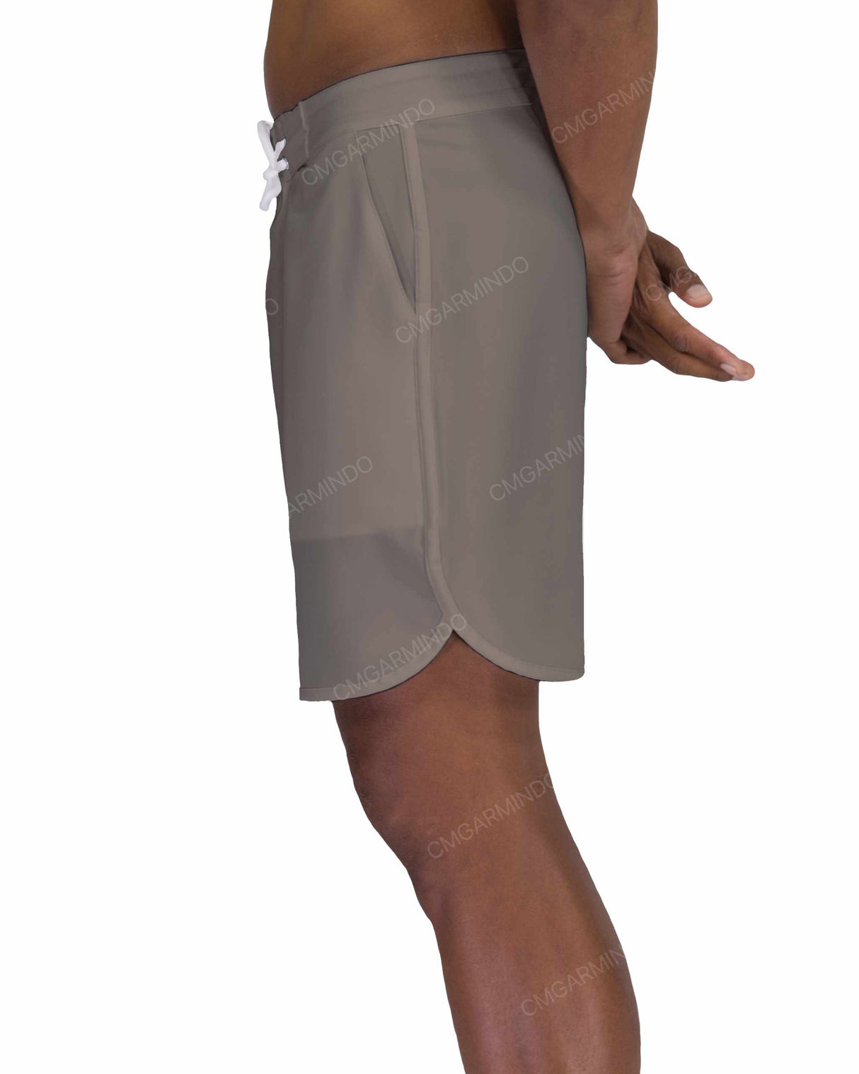 17" Fixed Waist Dolphin Hem Boardshorts