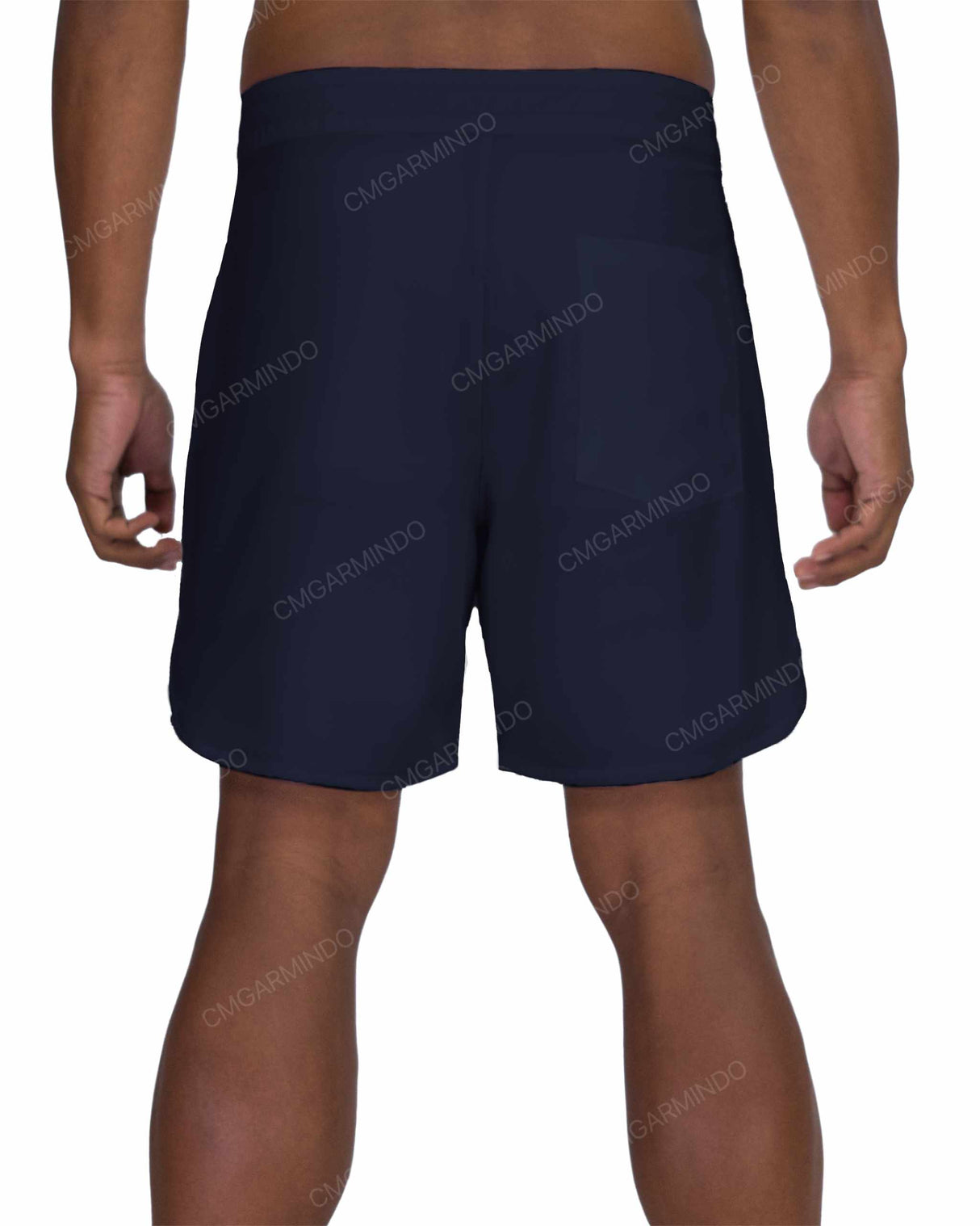 17" Fixed Waist Dolphin Hem Boardshorts
