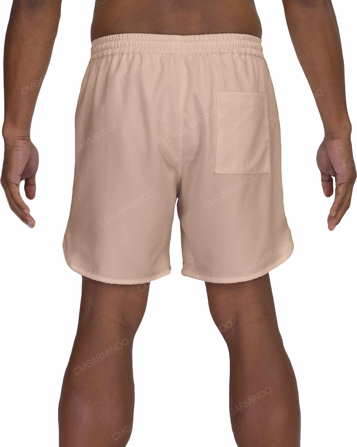 17" Elastic Waist Dolphin Hem Swimshorts