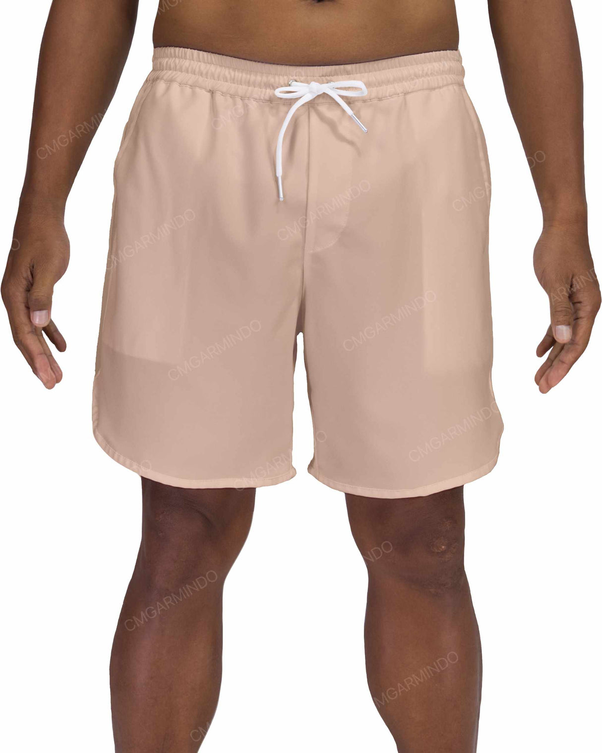 17" Elastic Waist Dolphin Hem Swimshorts