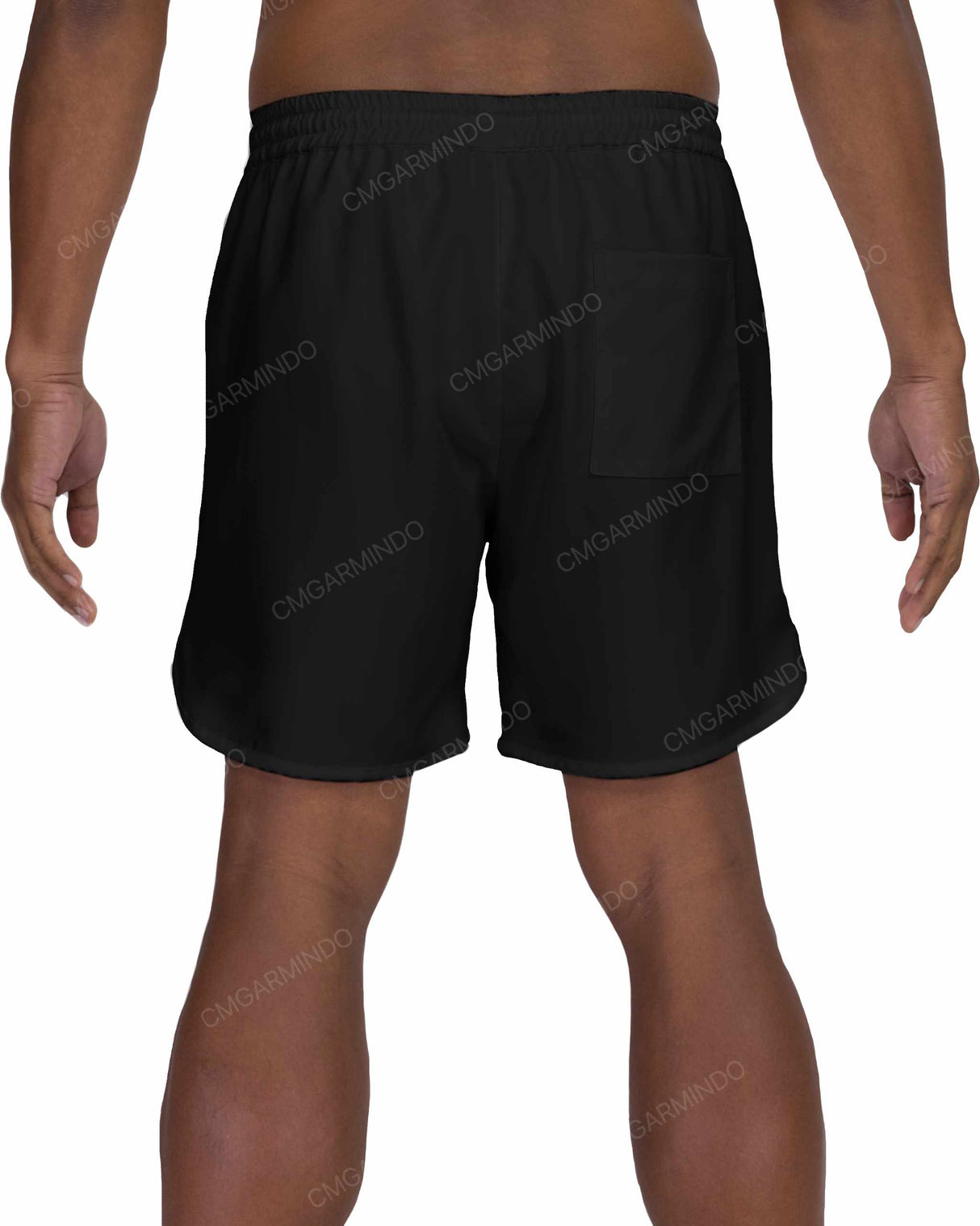 17" Elastic Waist Dolphin Hem Swimshorts