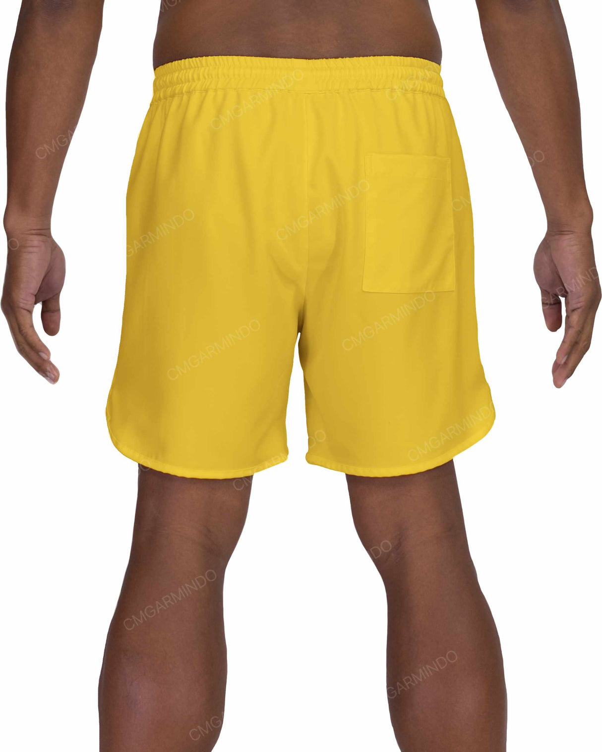 17" Elastic Waist Dolphin Hem Swimshorts
