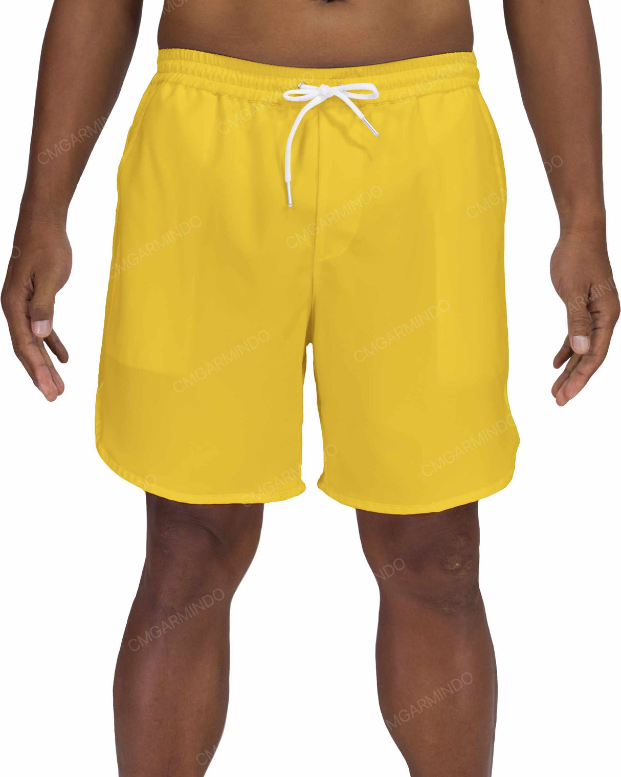 17" Elastic Waist Dolphin Hem Swimshorts