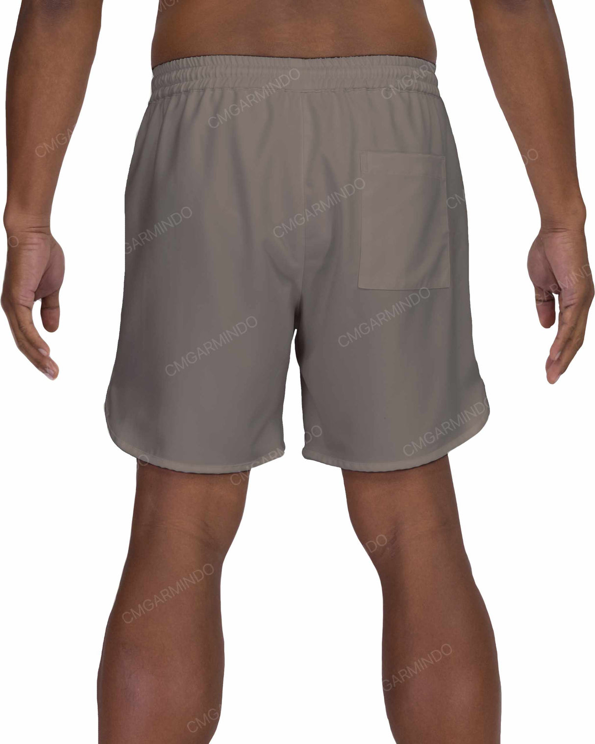 17" Elastic Waist Dolphin Hem Swimshorts