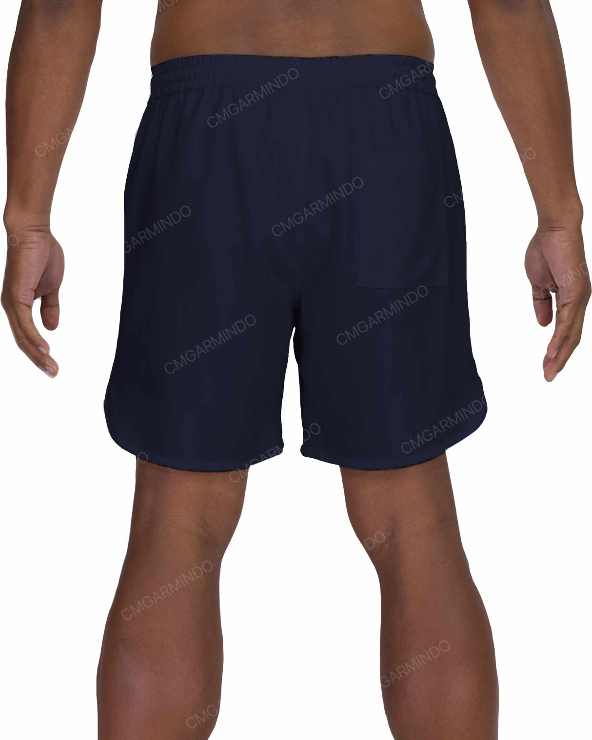 17" Elastic Waist Dolphin Hem Swimshorts