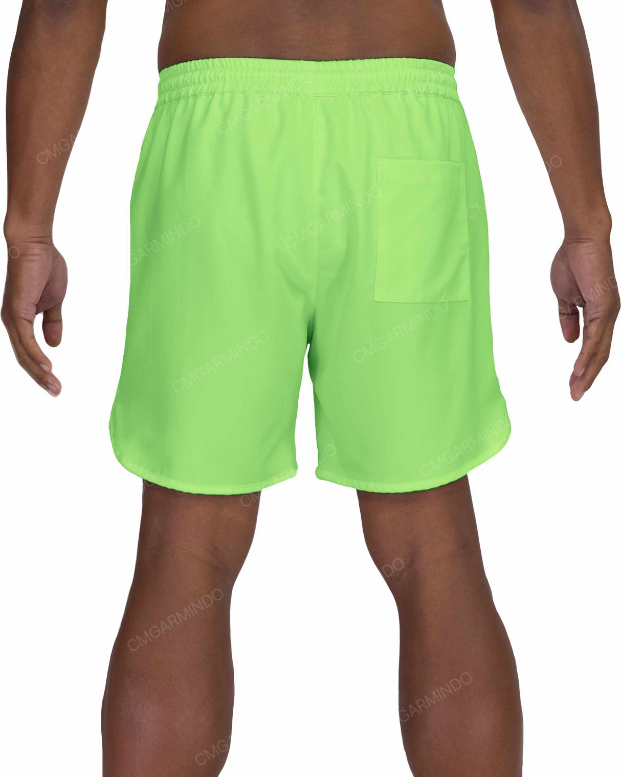 17" Elastic Waist Dolphin Hem Swimshorts