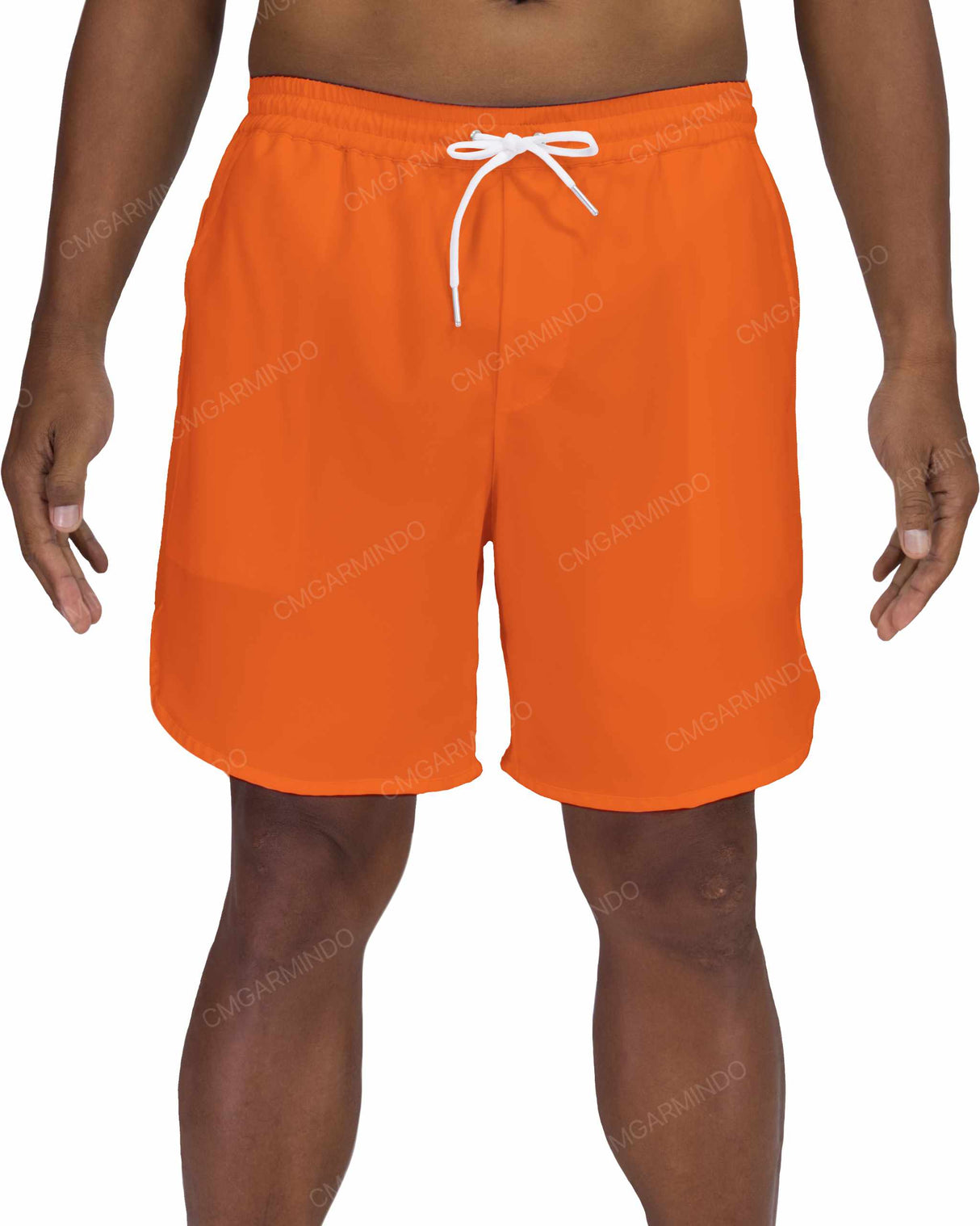 17" Elastic Waist Dolphin Hem Swimshorts