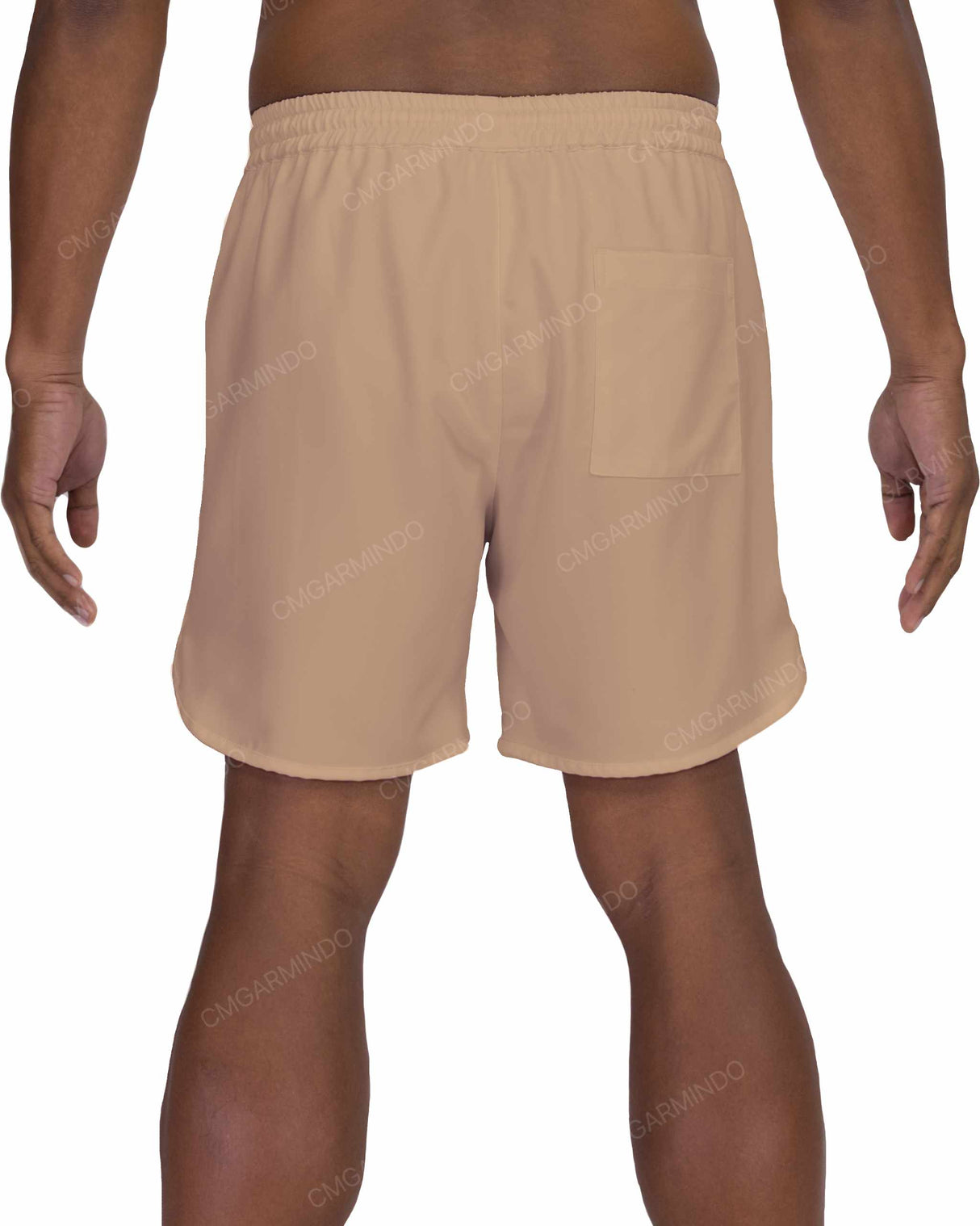 17" Elastic Waist Dolphin Hem Swimshorts