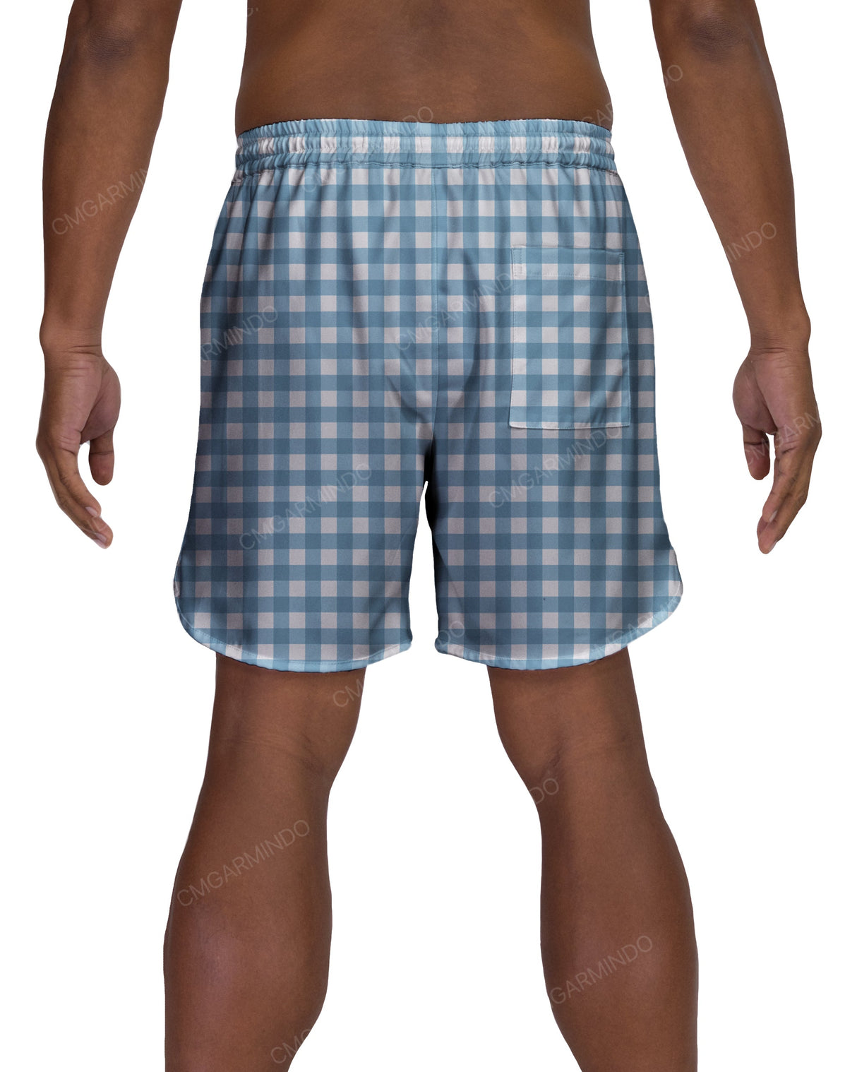 17" Elastic Waist Dolphin Hem Swimshorts