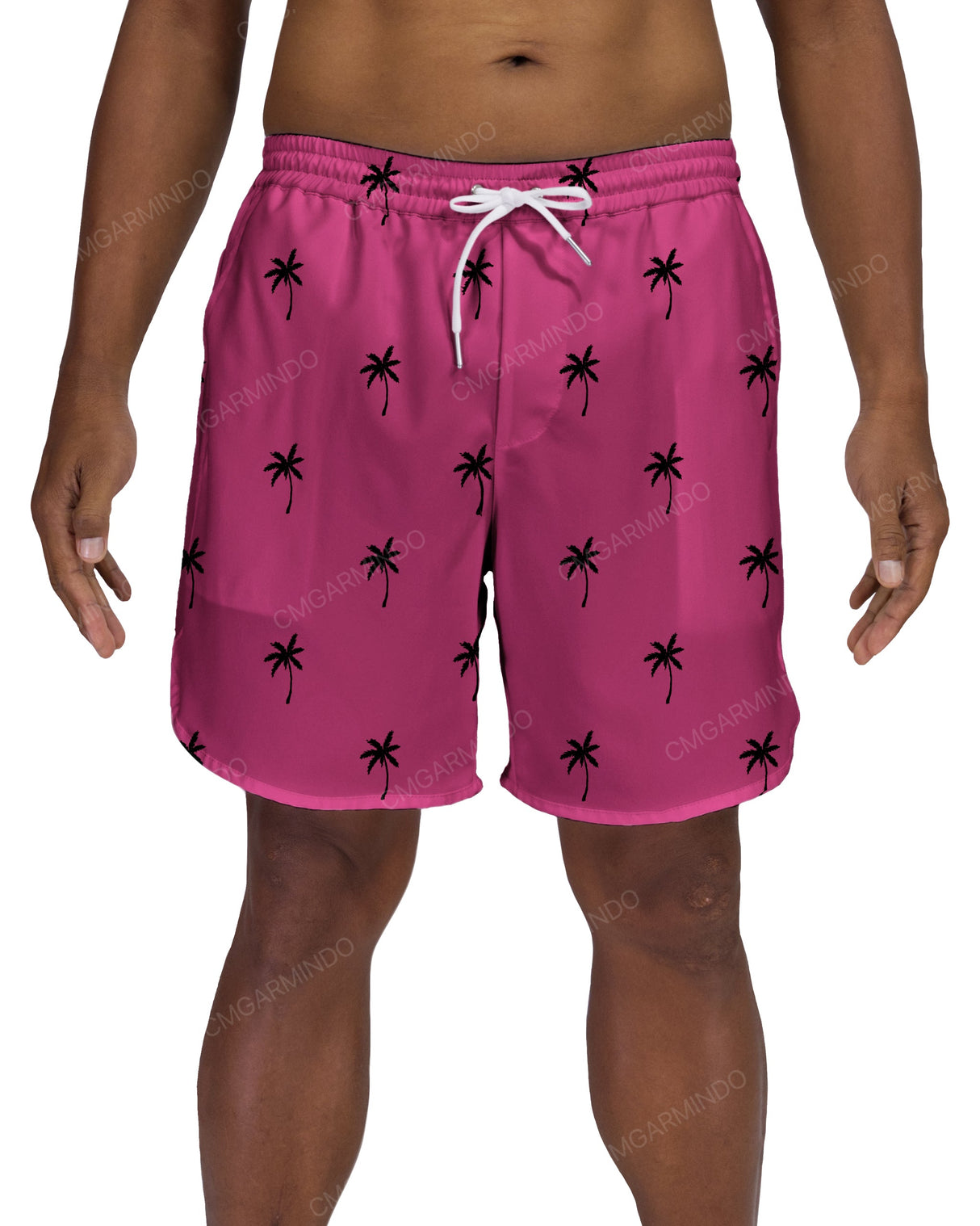 17" Elastic Waist Dolphin Hem Swimshorts