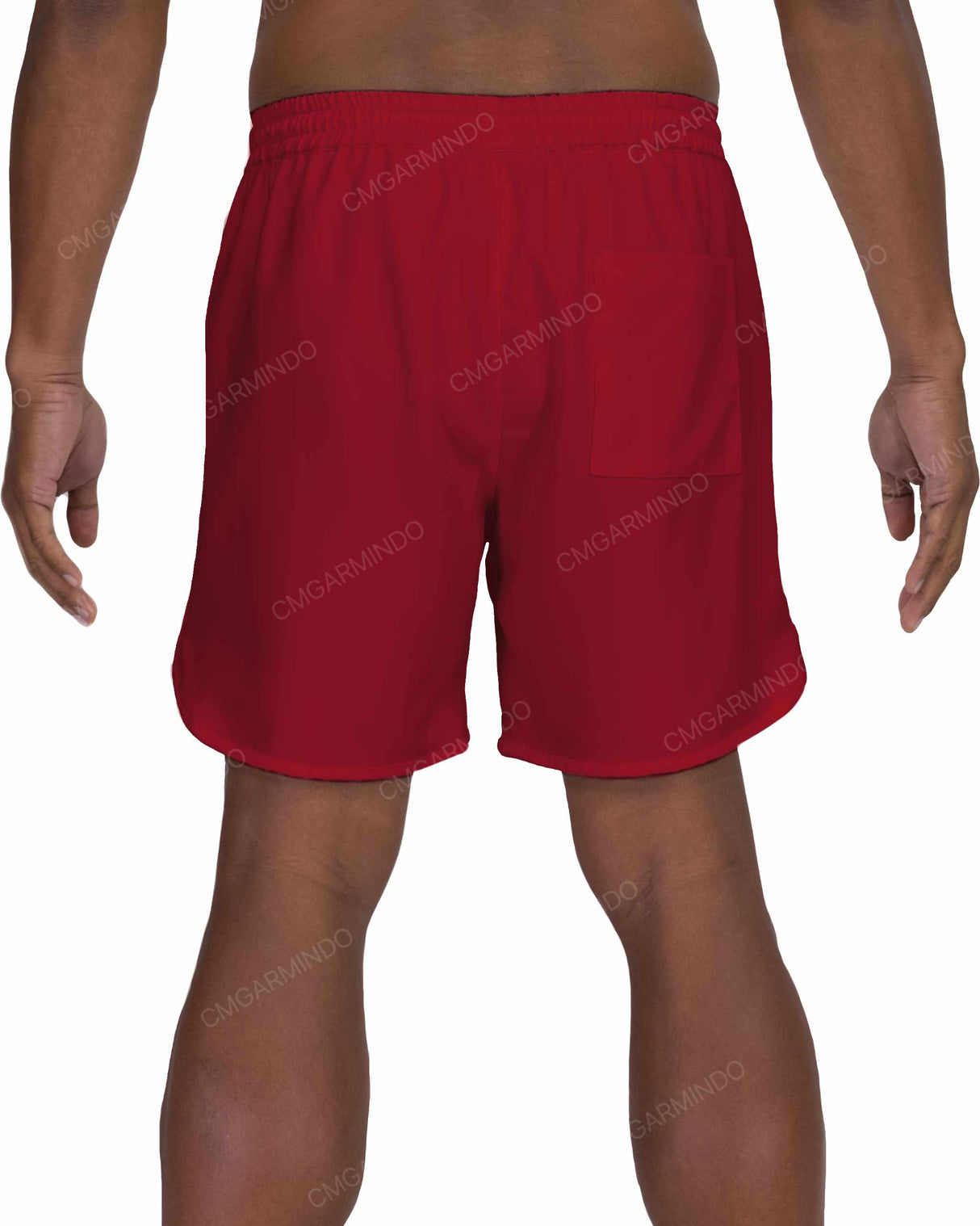 17" Elastic Waist Dolphin Hem Swimshorts