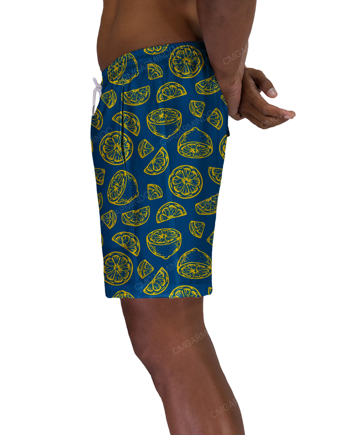 17" Elastic Waist Side Panel Swimshorts