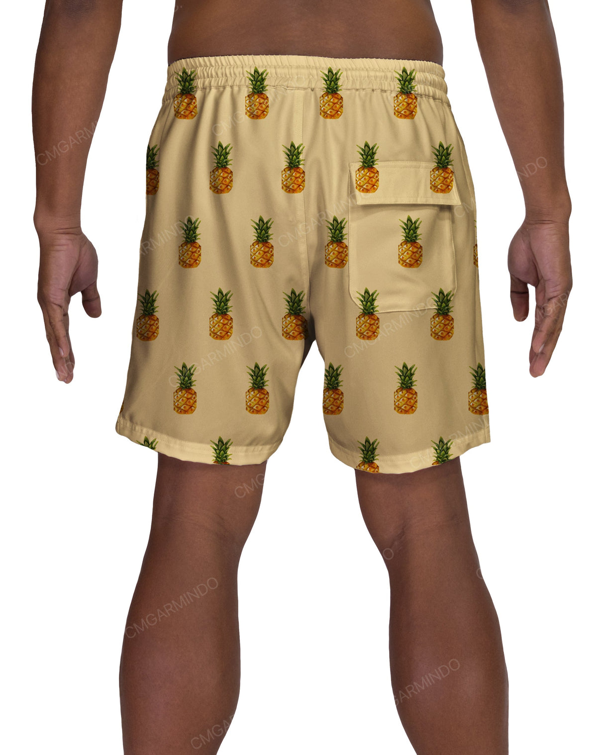 17" Elastic Waist Side Panel Swimshorts