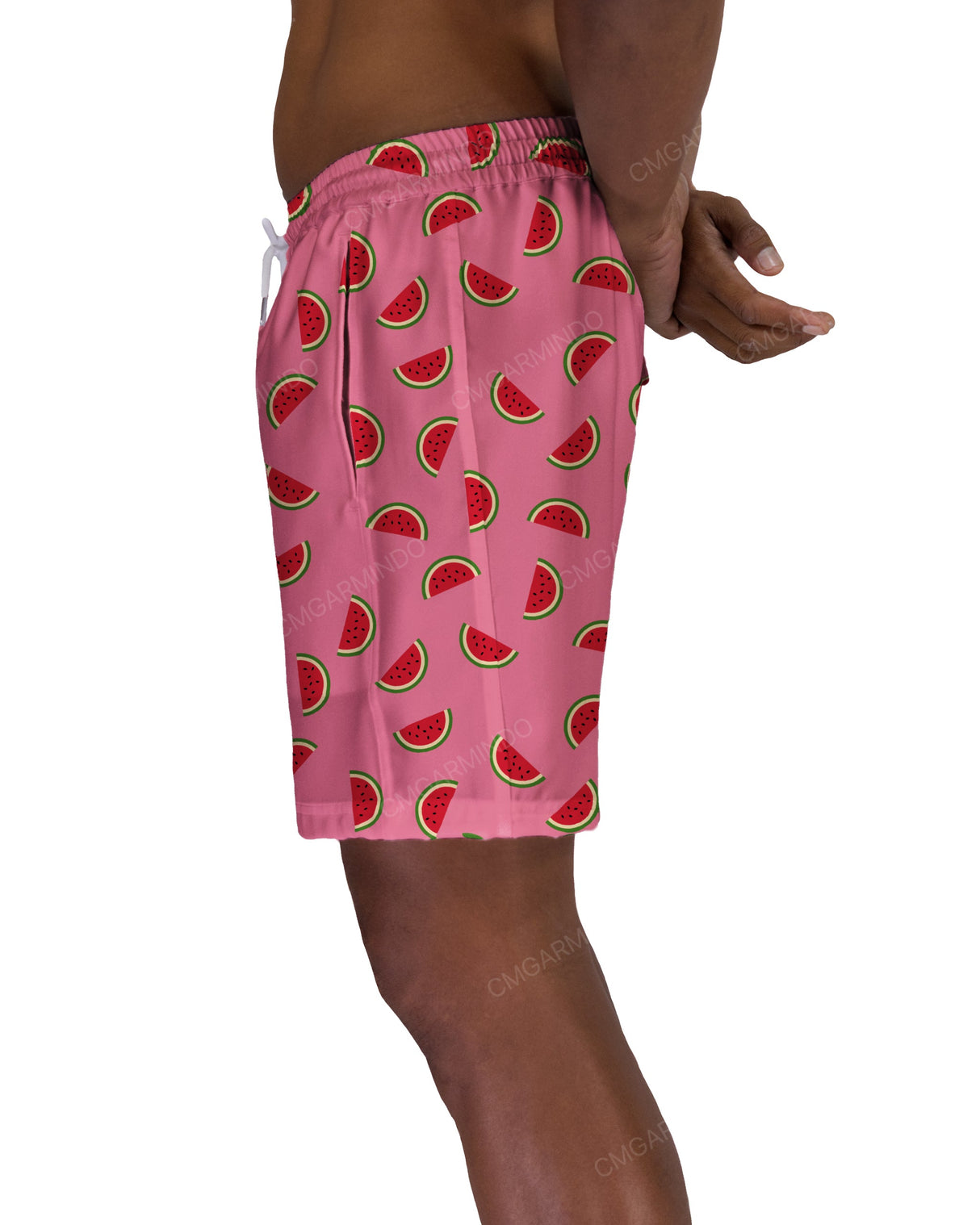 17" Elastic Waist Side Panel Swimshorts
