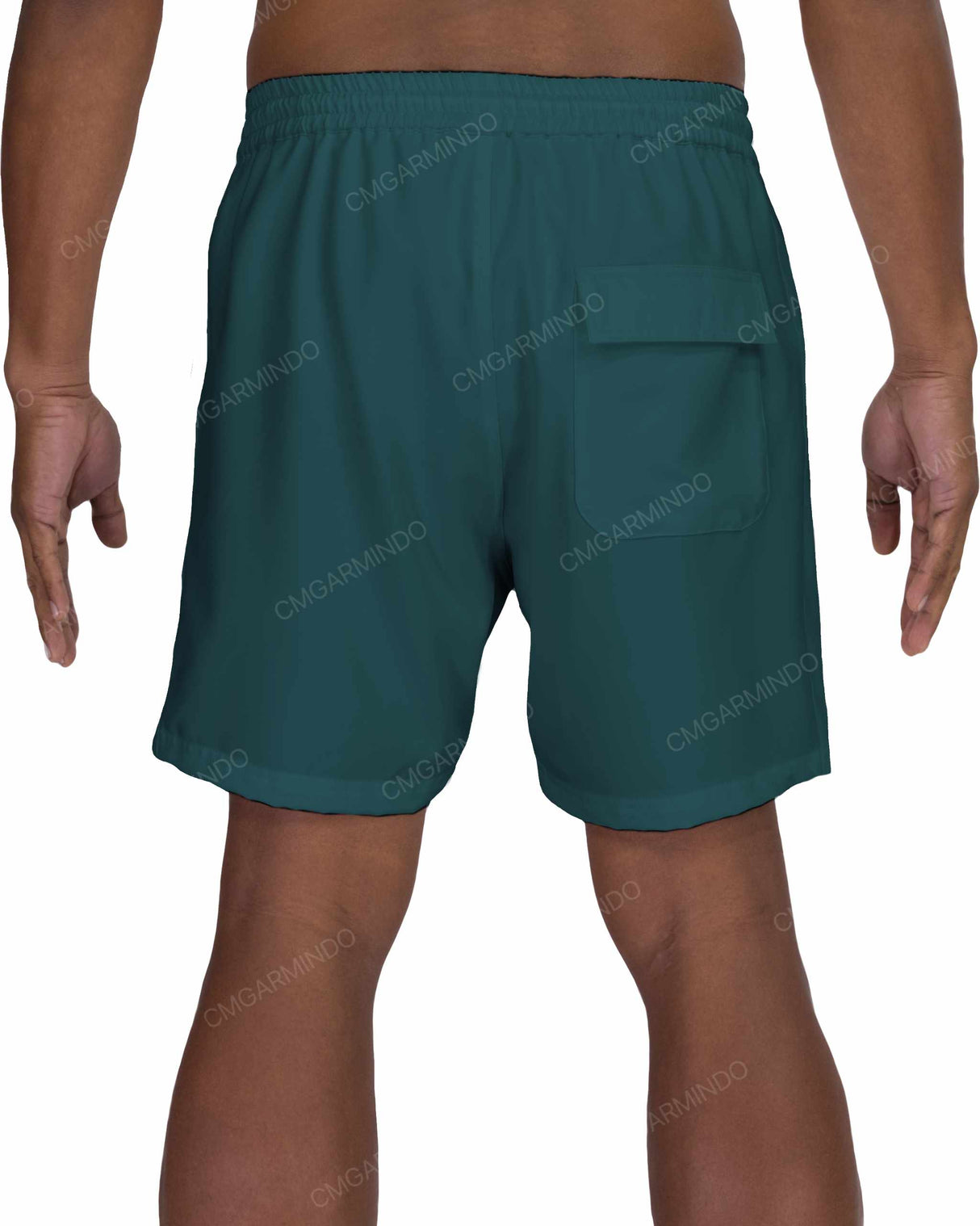 17" Elastic Waist Side Panel Swimshorts
