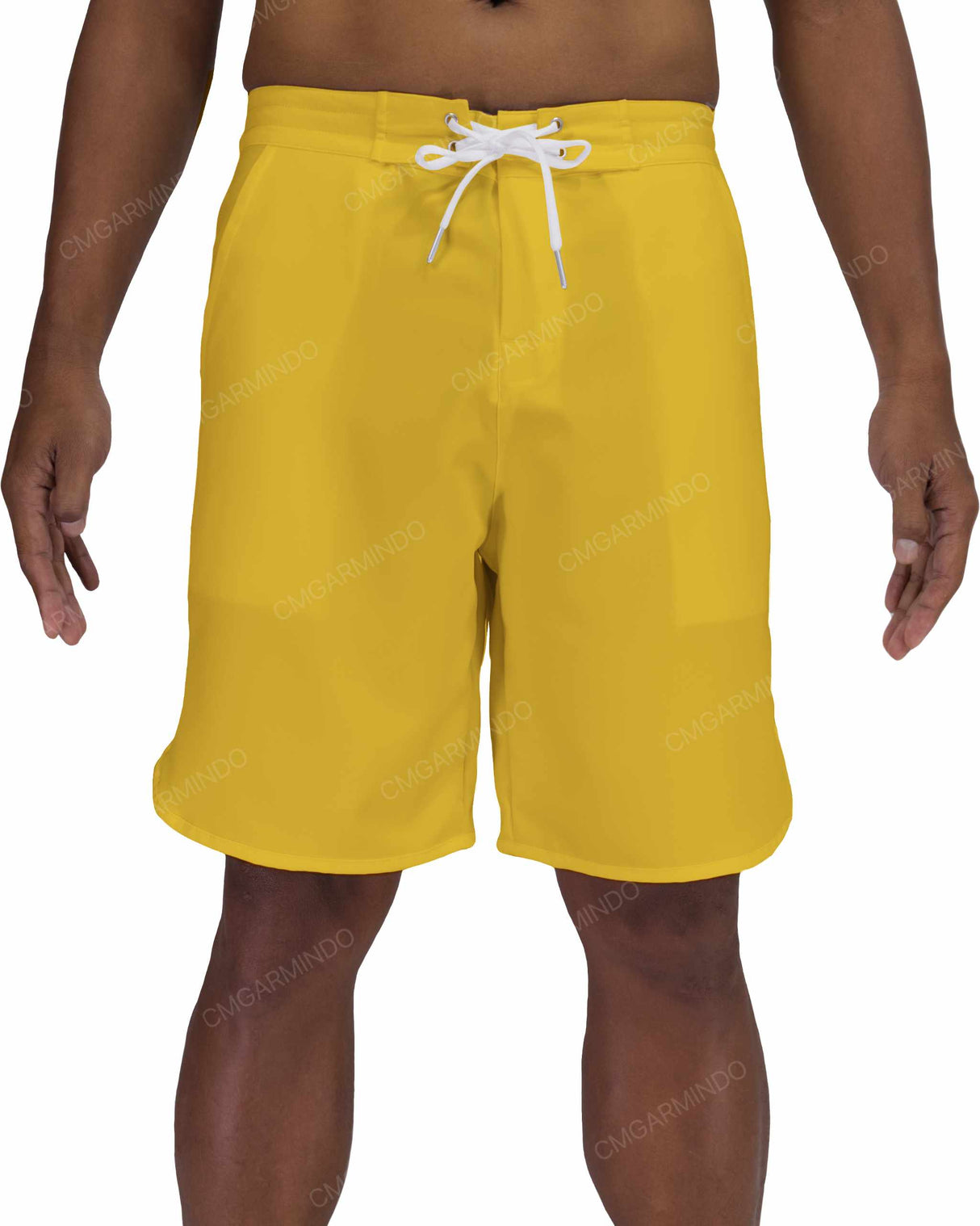 19" Fixed Waist Dolphin Hem Boardshorts