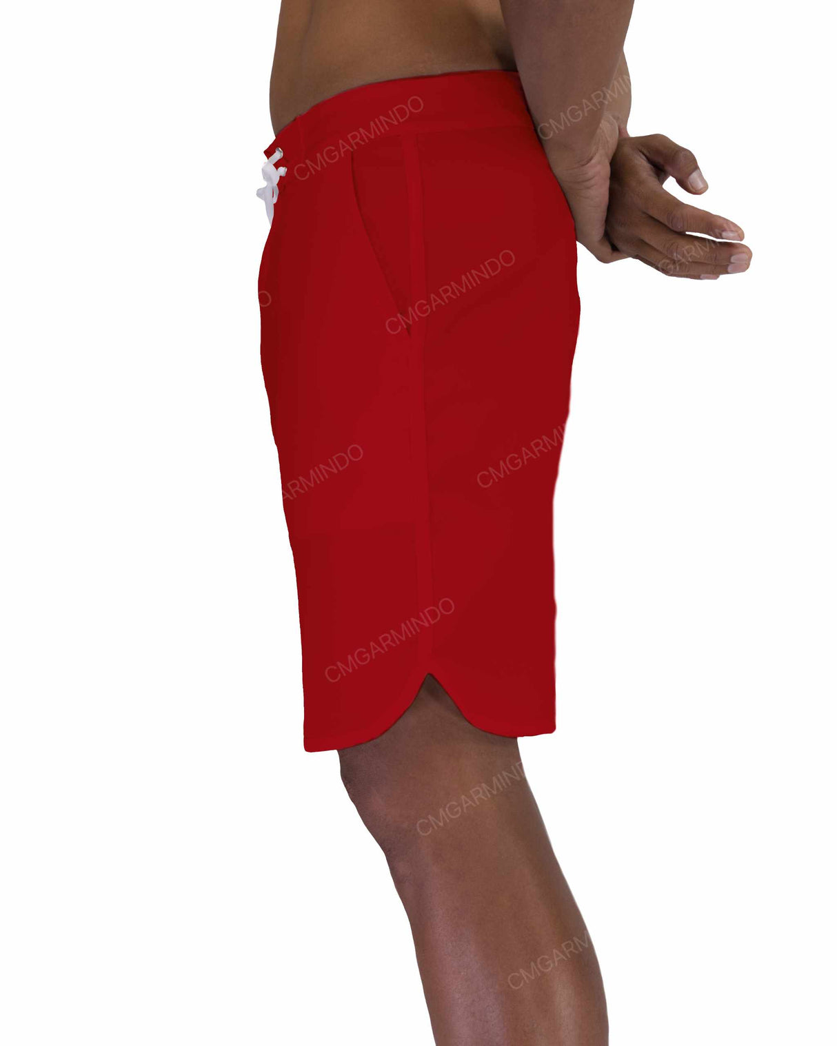 19" Fixed Waist Dolphin Hem Boardshorts