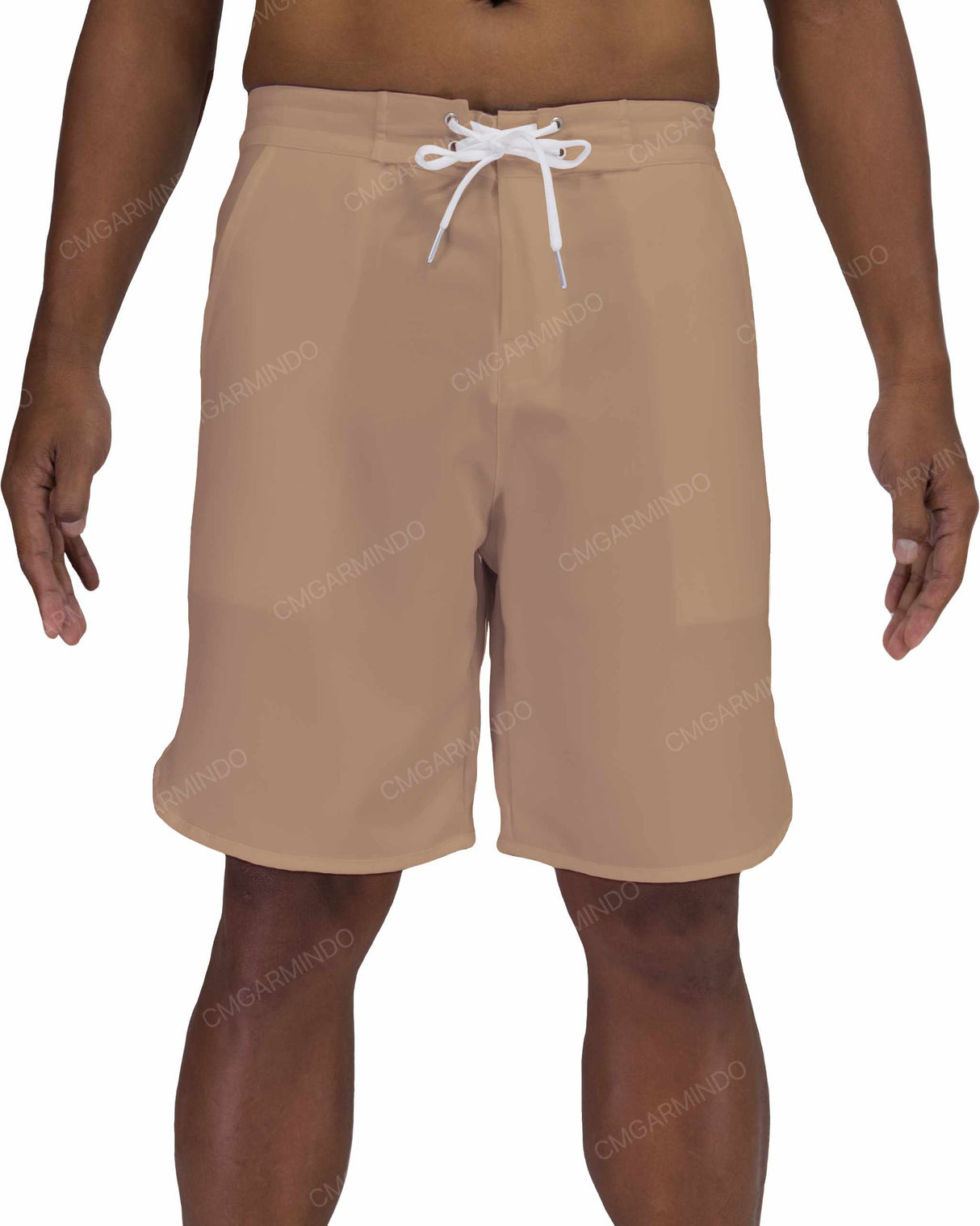 19" Fixed Waist Dolphin Hem Boardshorts