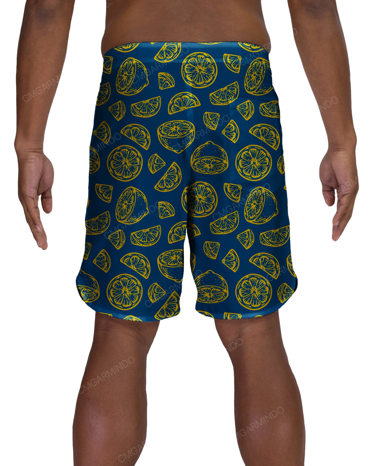 19" Fixed Waist Dolphin Hem Boardshorts
