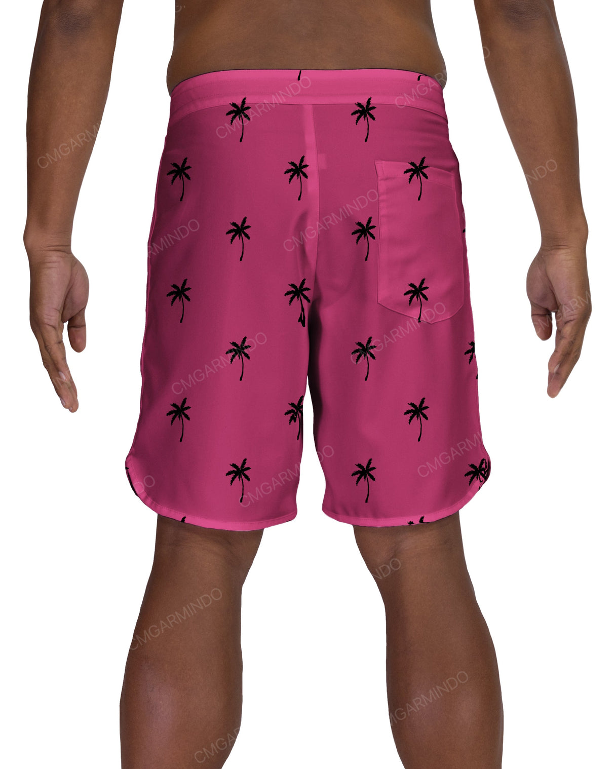19" Fixed Waist Dolphin Hem Boardshorts