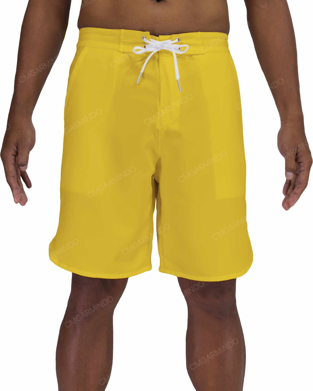 19" Fixed Waist Dolphin Hem Boardshorts