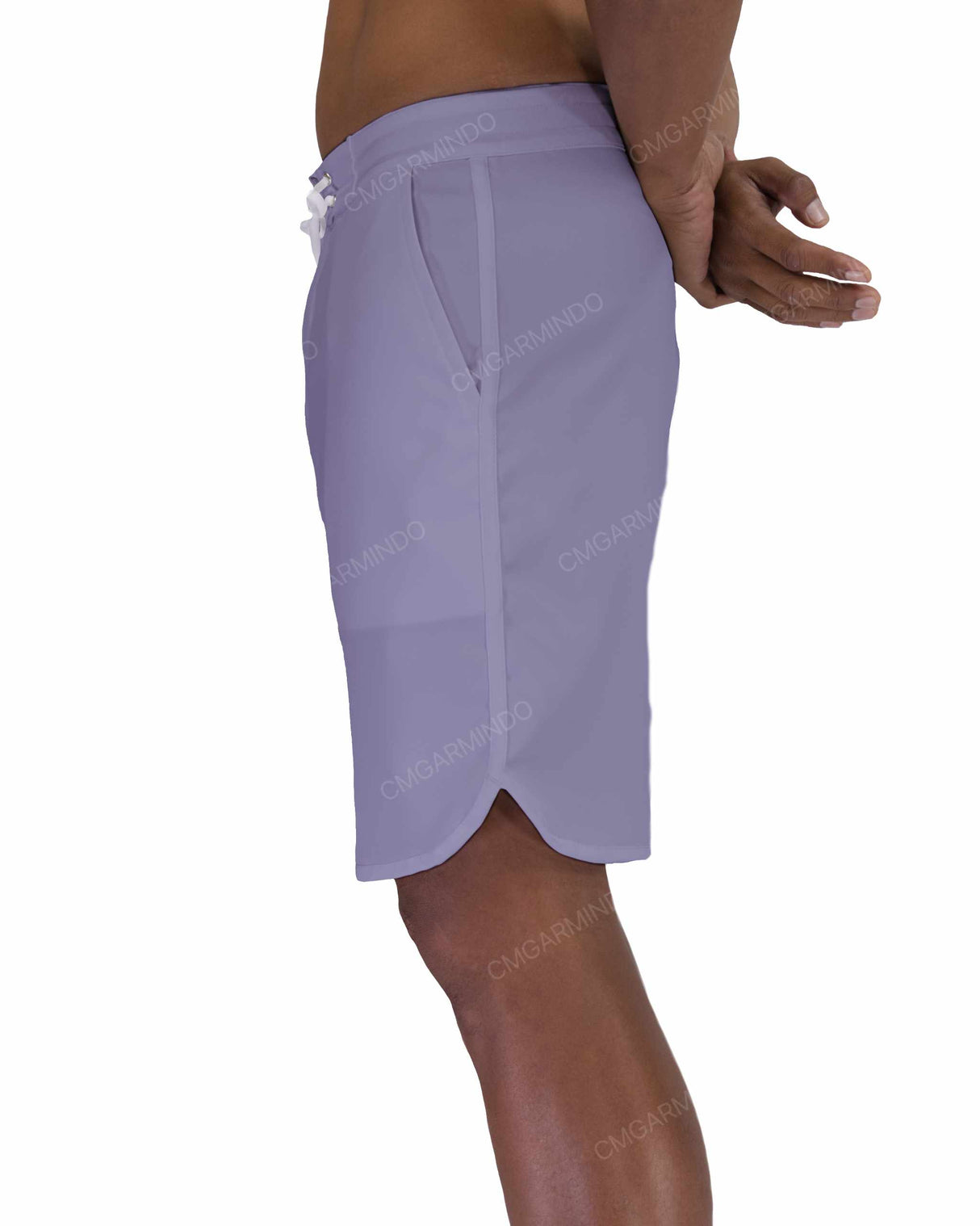 19" Fixed Waist Dolphin Hem Boardshorts
