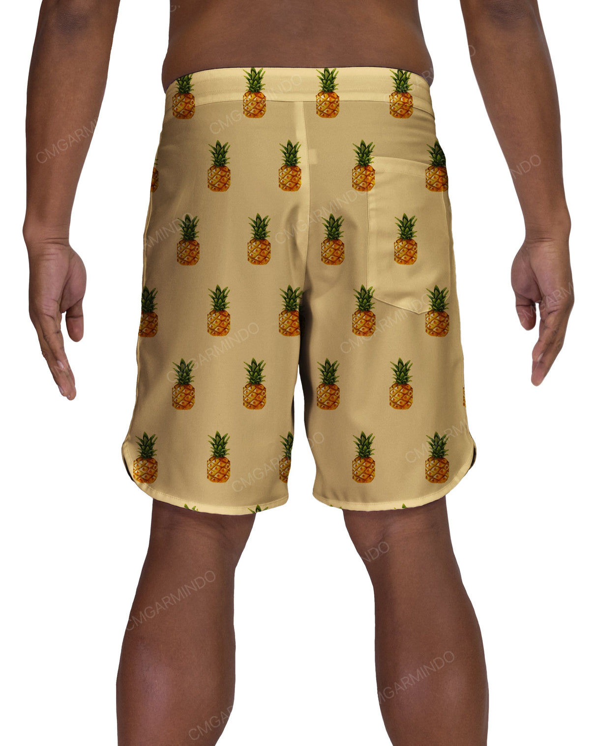 19" Fixed Waist Dolphin Hem Boardshorts