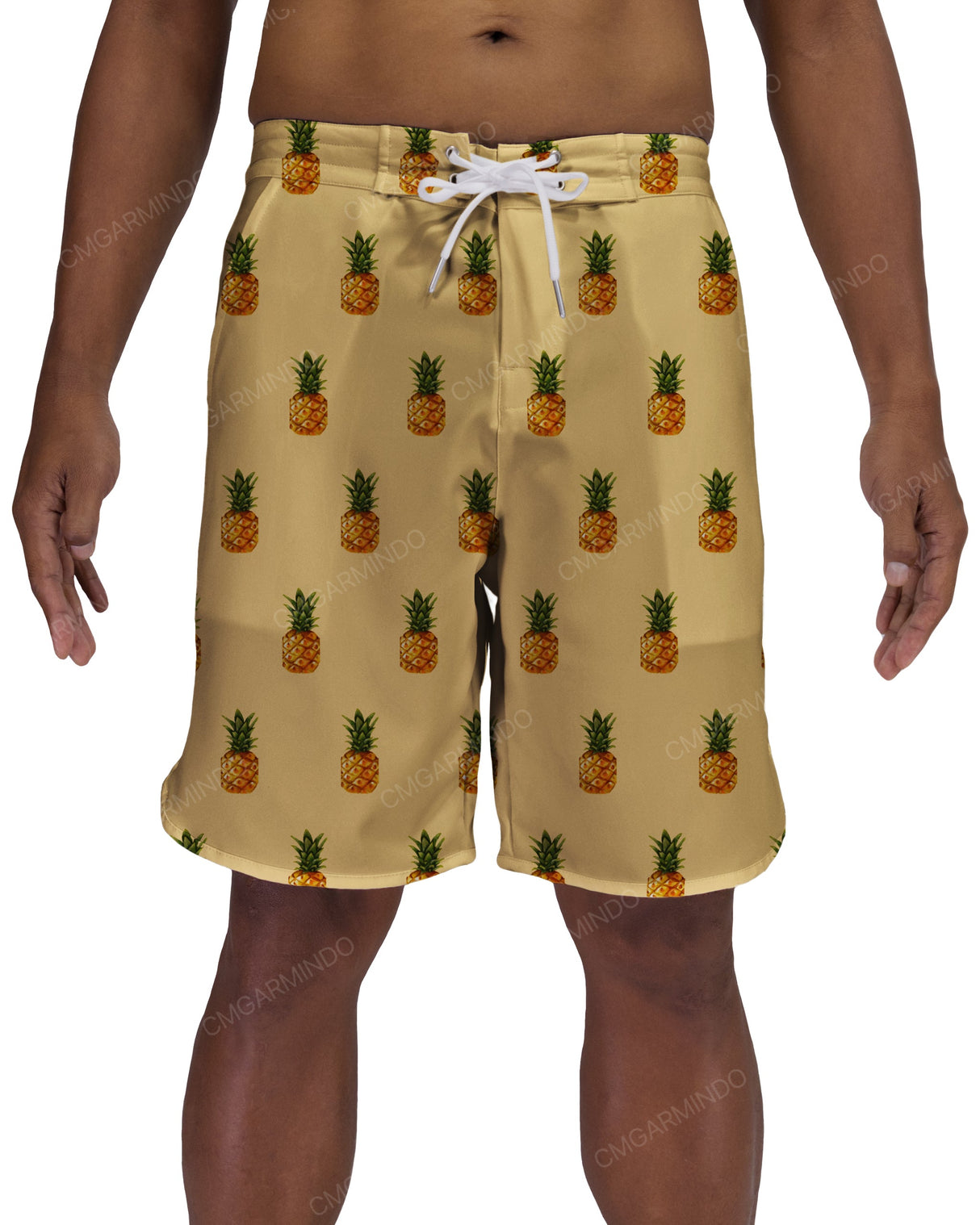 19" Fixed Waist Dolphin Hem Boardshorts