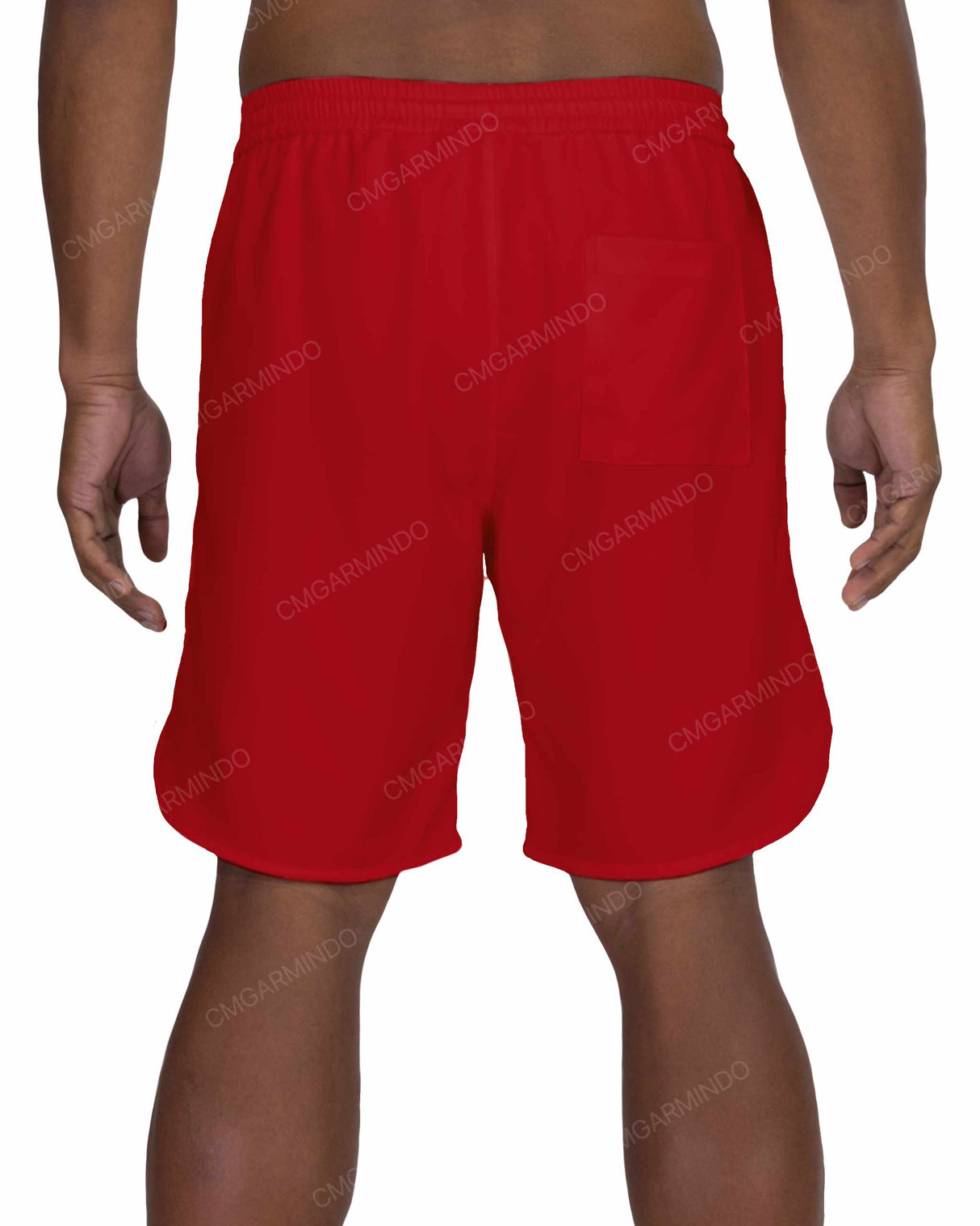 19" Elastic Waist Dolphin Hem Swimshorts
