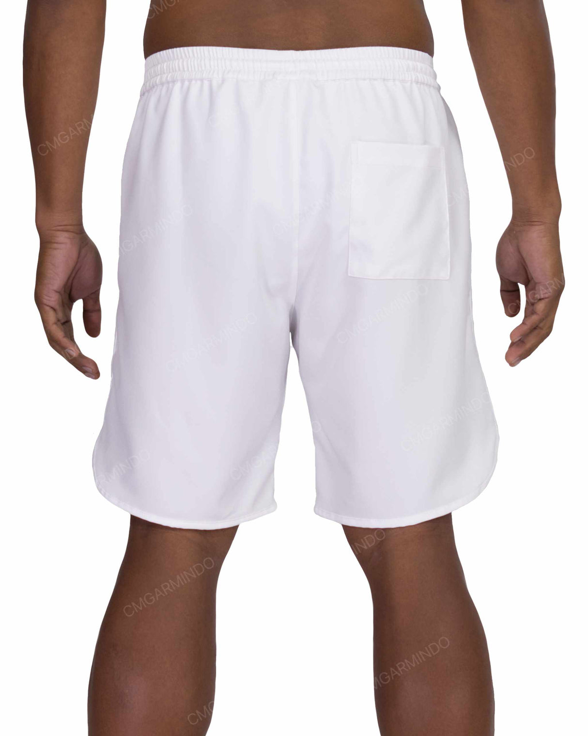 19" Elastic Waist Dolphin Hem Swimshorts