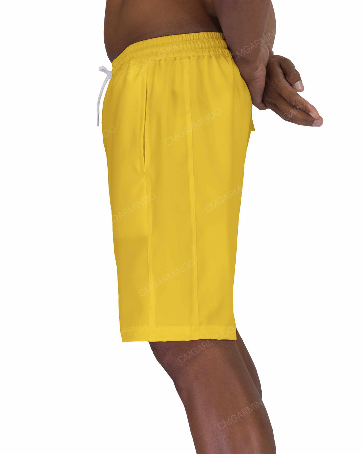 19" Elastic Waist Side Panel Swimshorts