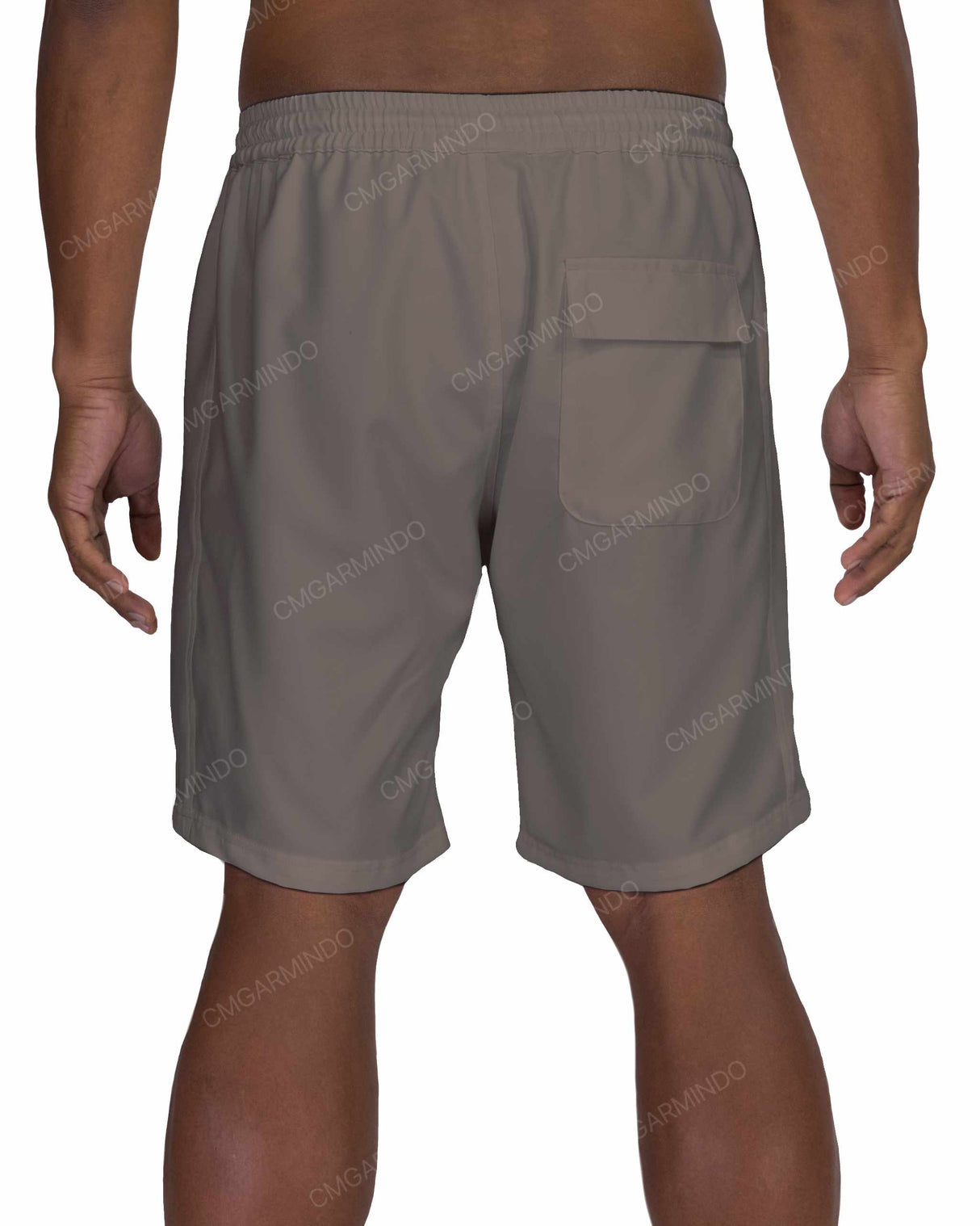 19" Elastic Waist Side Panel Swimshorts