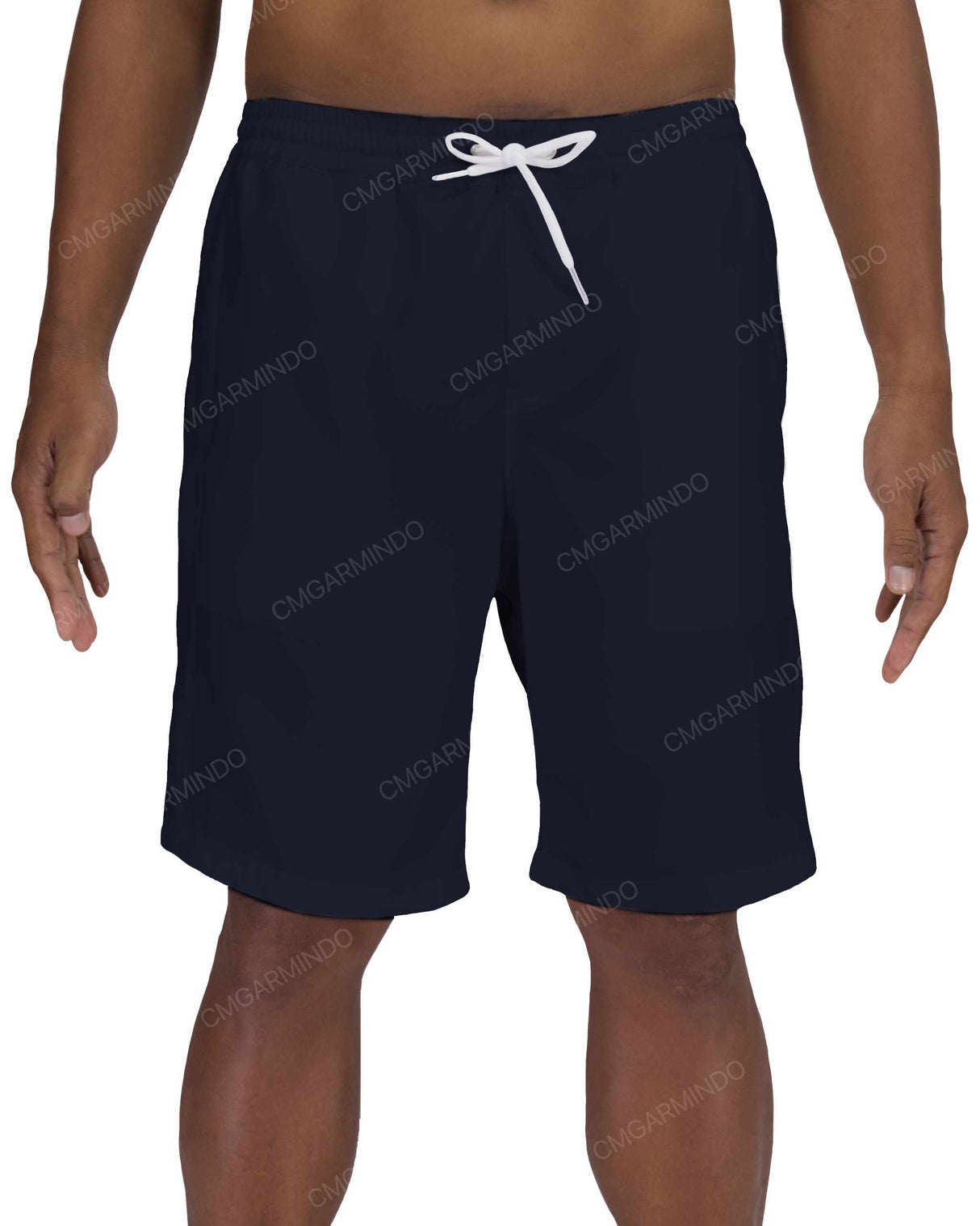 19" Elastic Waist Side Panel Swimshorts
