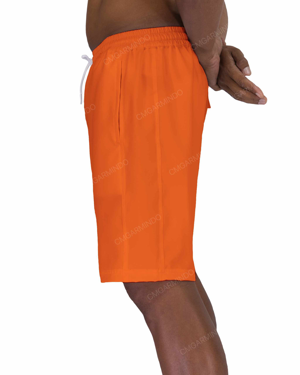 19" Elastic Waist Side Panel Swimshorts
