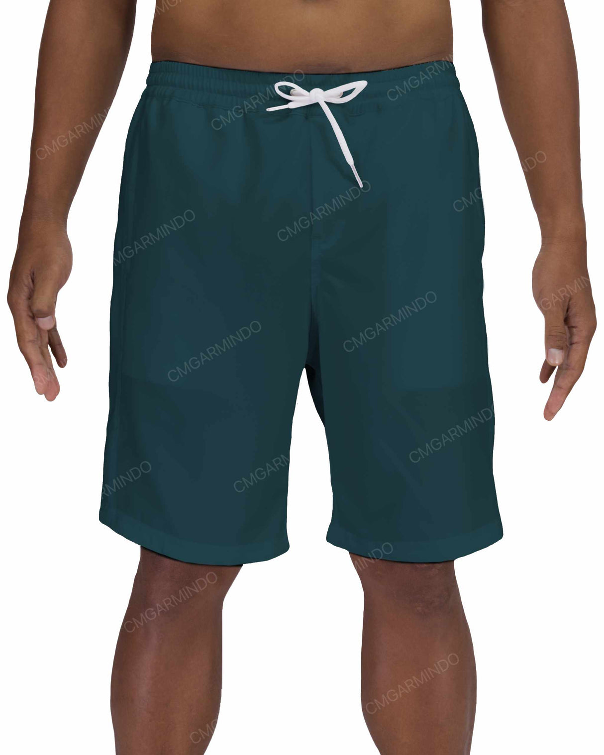 19" Elastic Waist Side Panel Swimshorts
