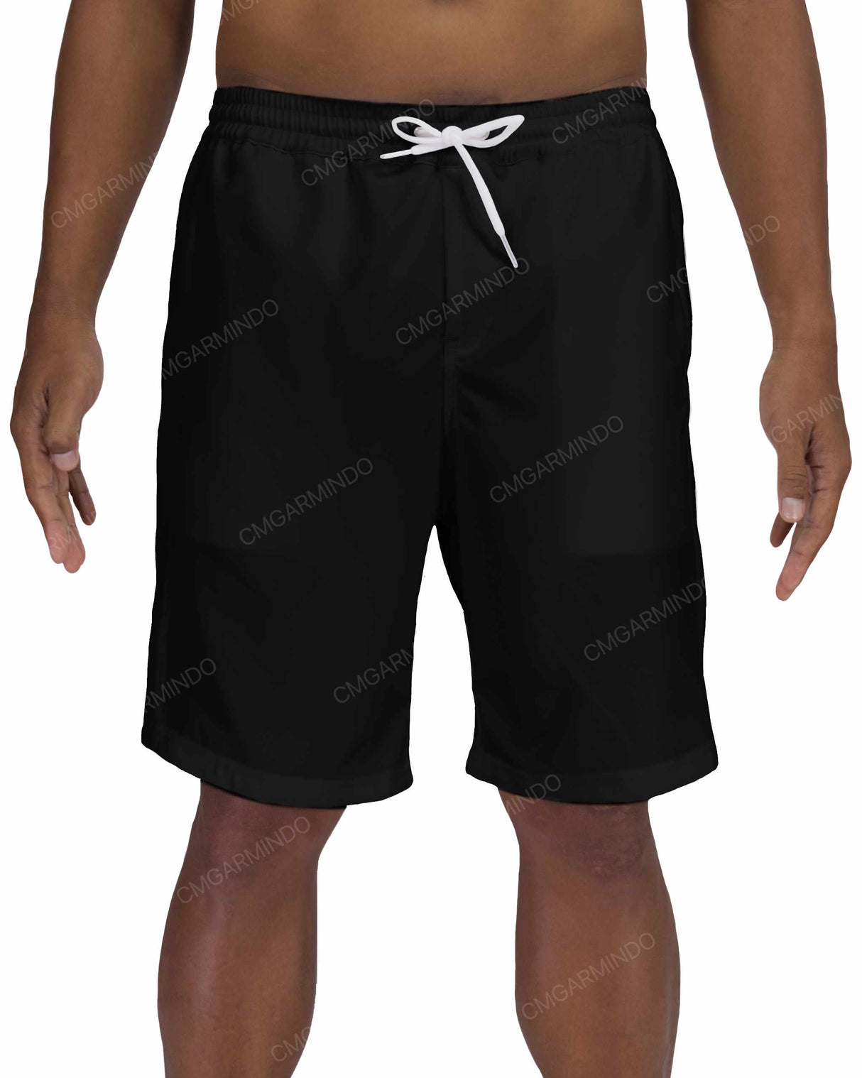19" Elastic Waist Side Panel Swimshorts