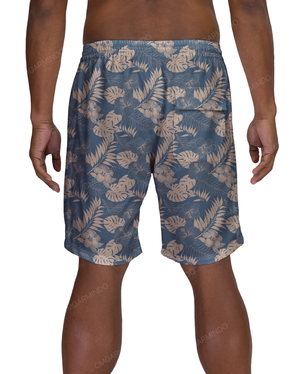 19" Elastic Waist Side Panel Swimshorts