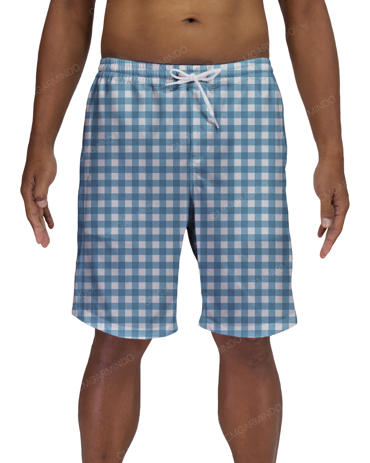 19" Elastic Waist Side Panel Swimshorts