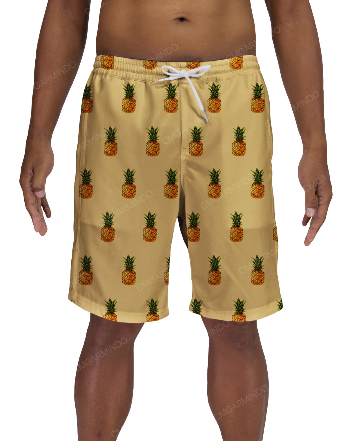 19" Elastic Waist Side Panel Swimshorts