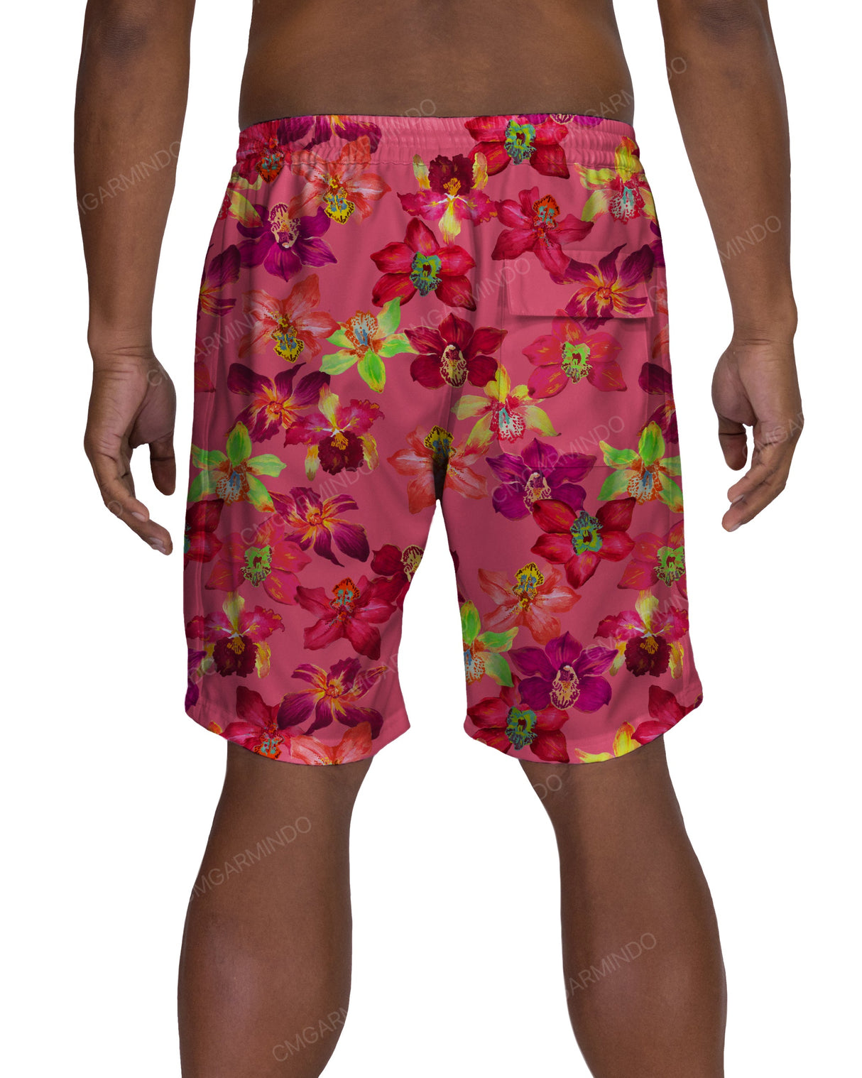 19" Elastic Waist Side Panel Swimshorts