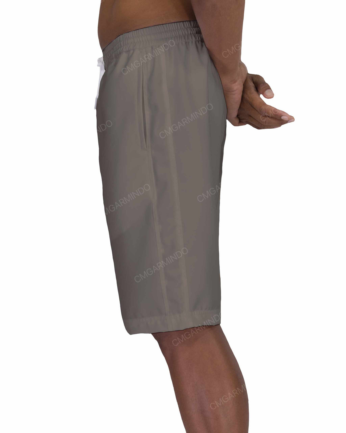 21" Elastic Waist Side Panel Swimshorts