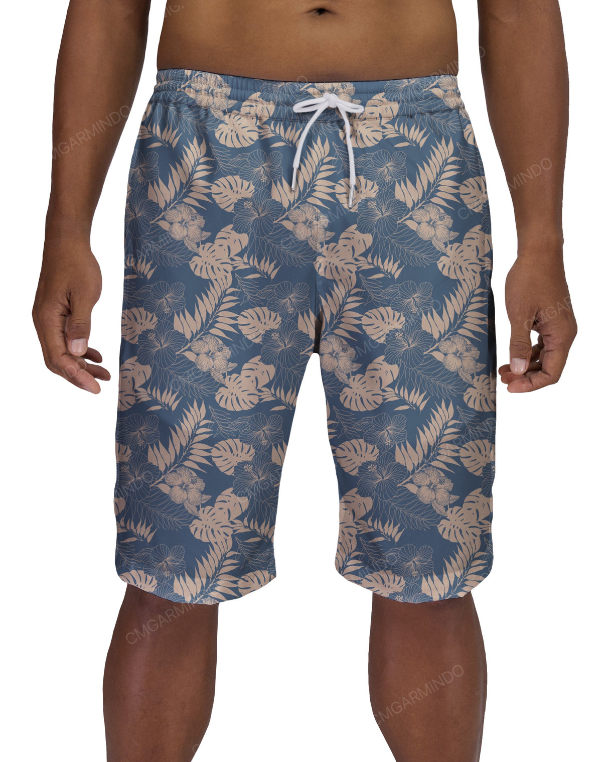 21" Elastic Waist Side Panel Swimshorts