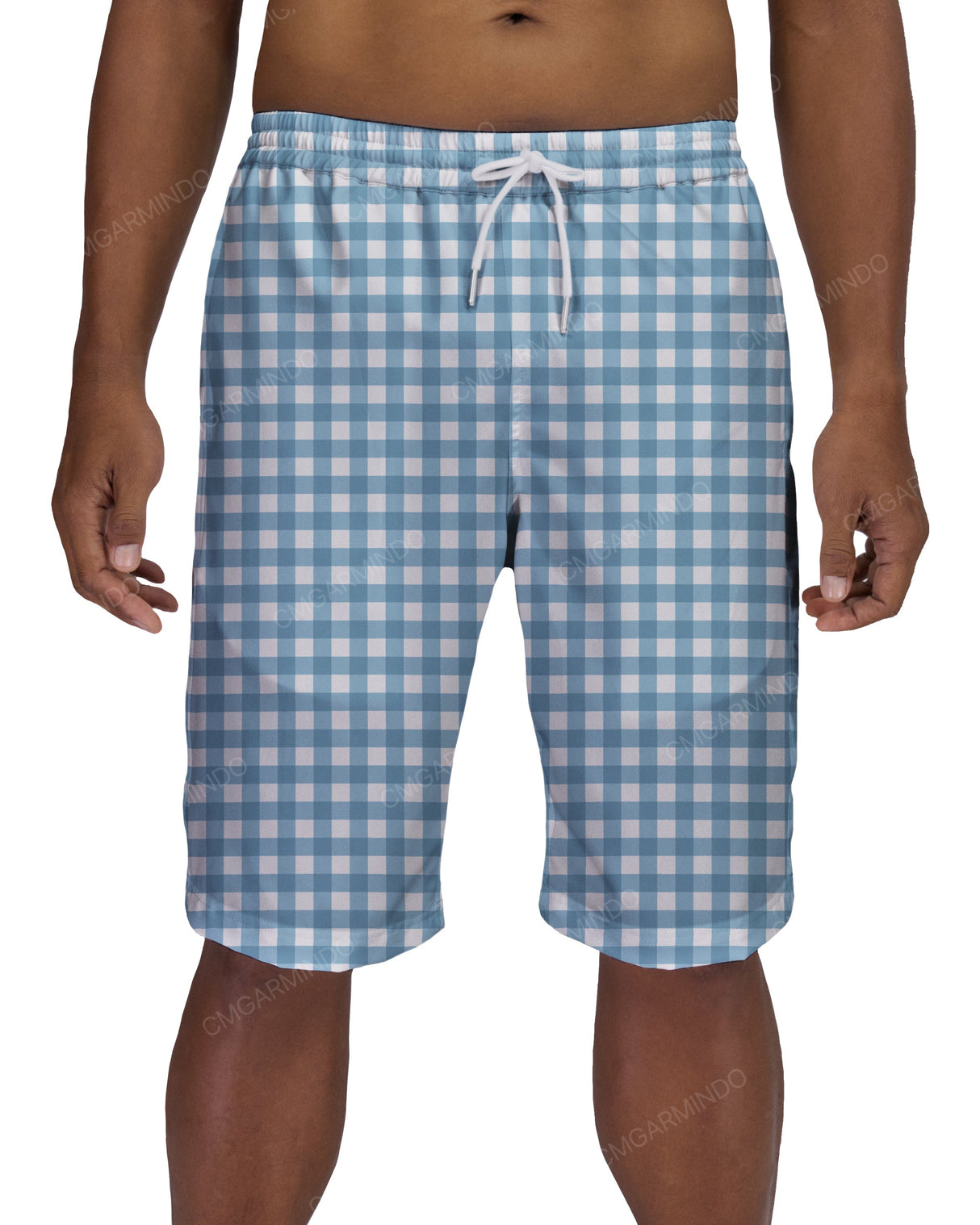 21" Elastic Waist Side Panel Swimshorts