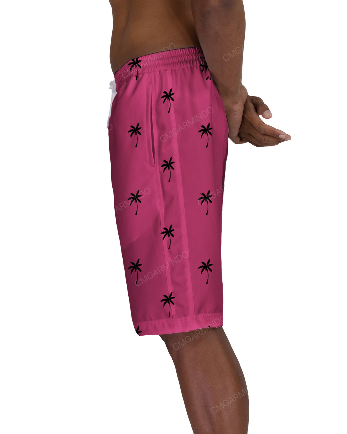 21" Elastic Waist Side Panel Swimshorts
