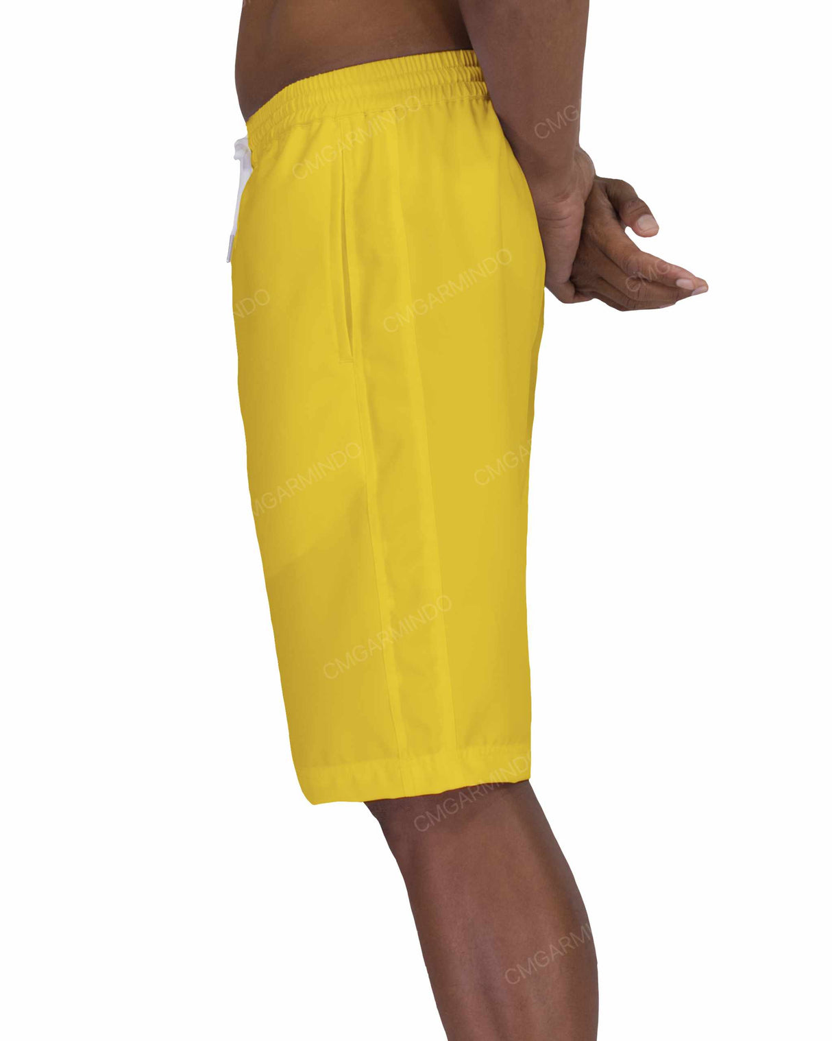21" Elastic Waist Side Panel Swimshorts