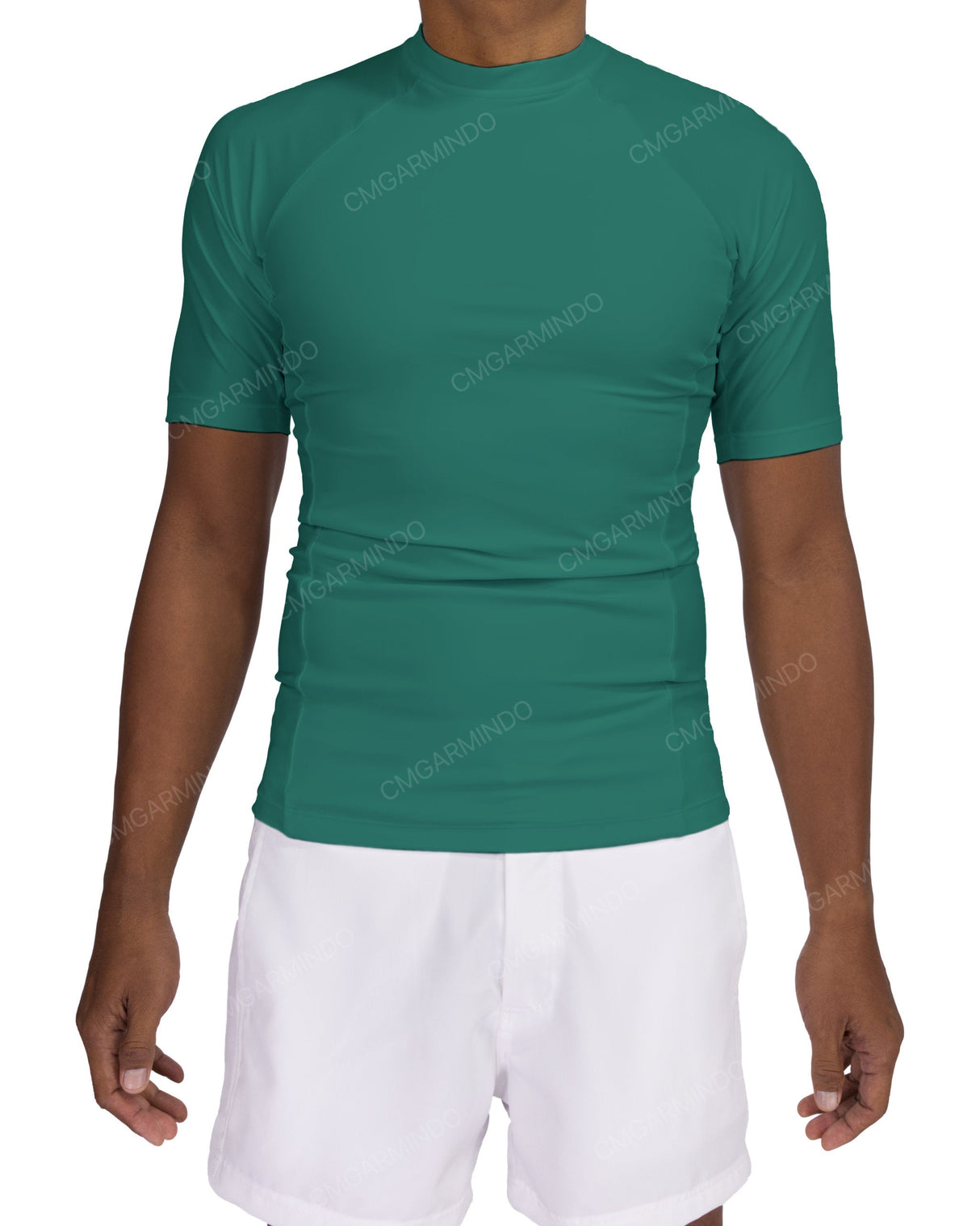 Short Sleeve Raglan Panel Rashguard Top